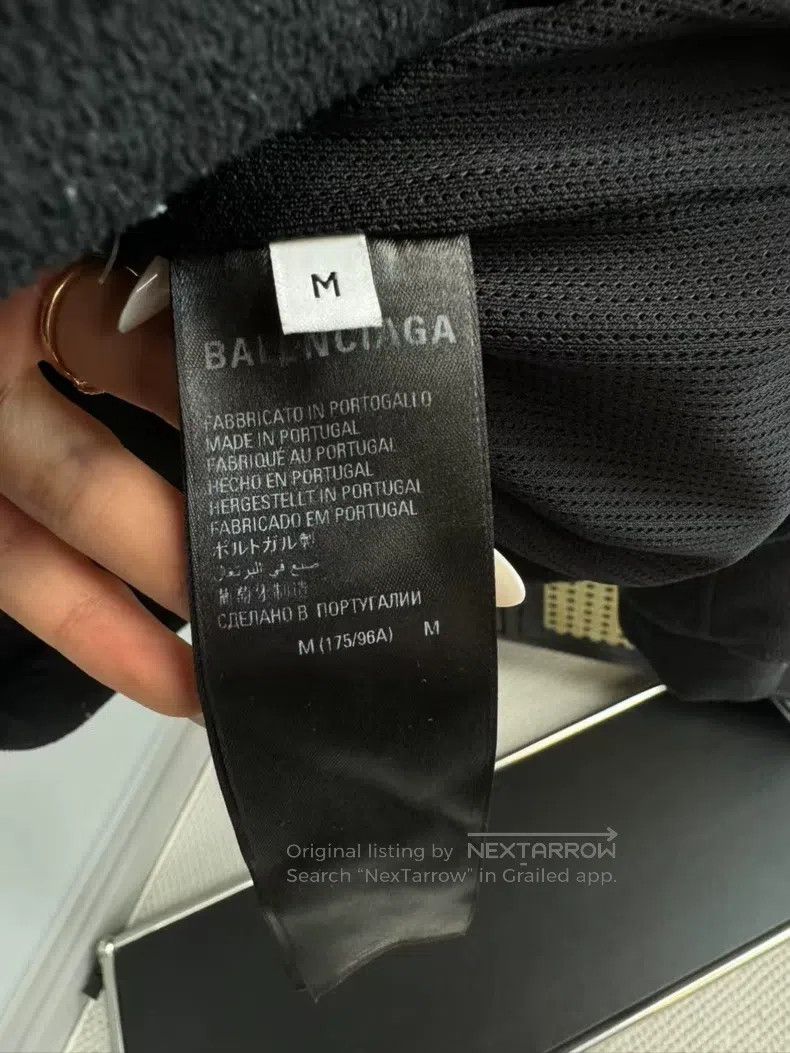 Balenciaga Balenciaga Black and White Double Hook Embroidered Stripe Size US M / EU 48-50 / 2 - 5 Thumbnail