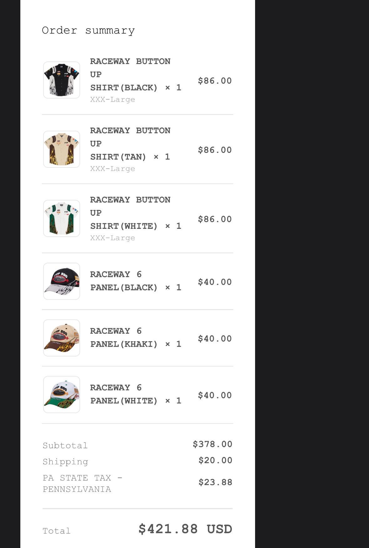 Fuck The Population FTP Raceway 6 Panel (White) Size ONE SIZE - 10 Thumbnail