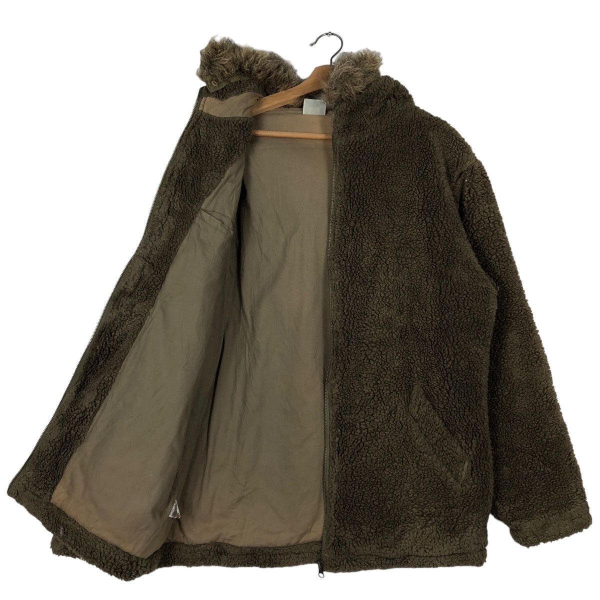 Avirex 🔥90’s United State of Avirex Fleece Jacket Mink Fur Hoodie Size US L / EU 52-54 / 3 - 9 Thumbnail
