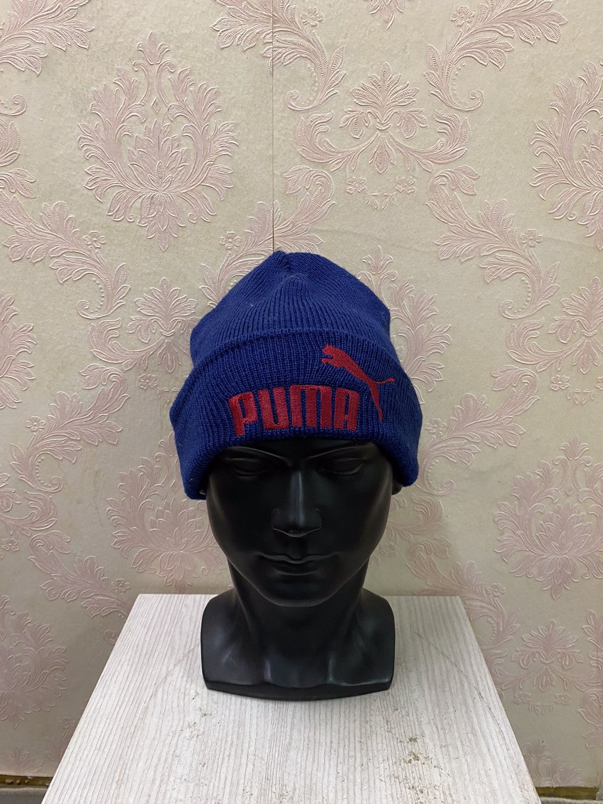 Puma × Vintage Vintage Puma Spell out Beanie Hat Size ONE SIZE - 2 Thumbnail