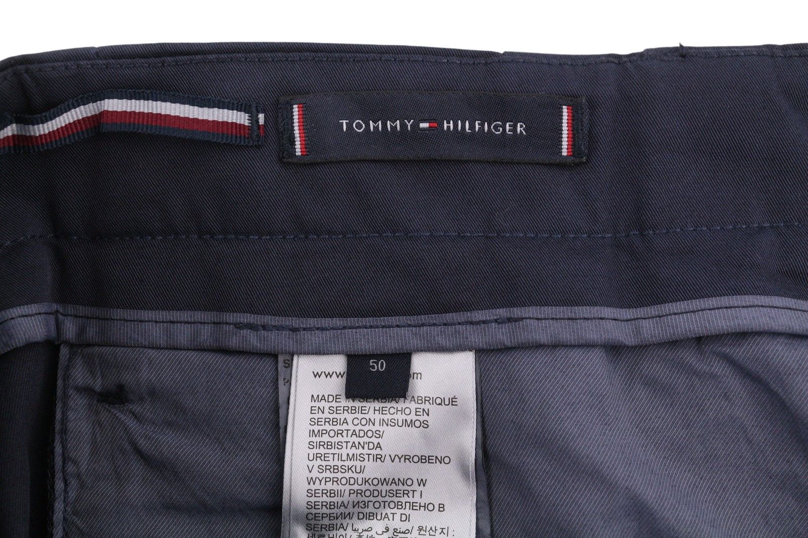 Tommy Hilfiger ARMY STRETCH TWILL EU50 Dark Blue Pleated 87472 Size US 34 / EU 50 - 11 Thumbnail