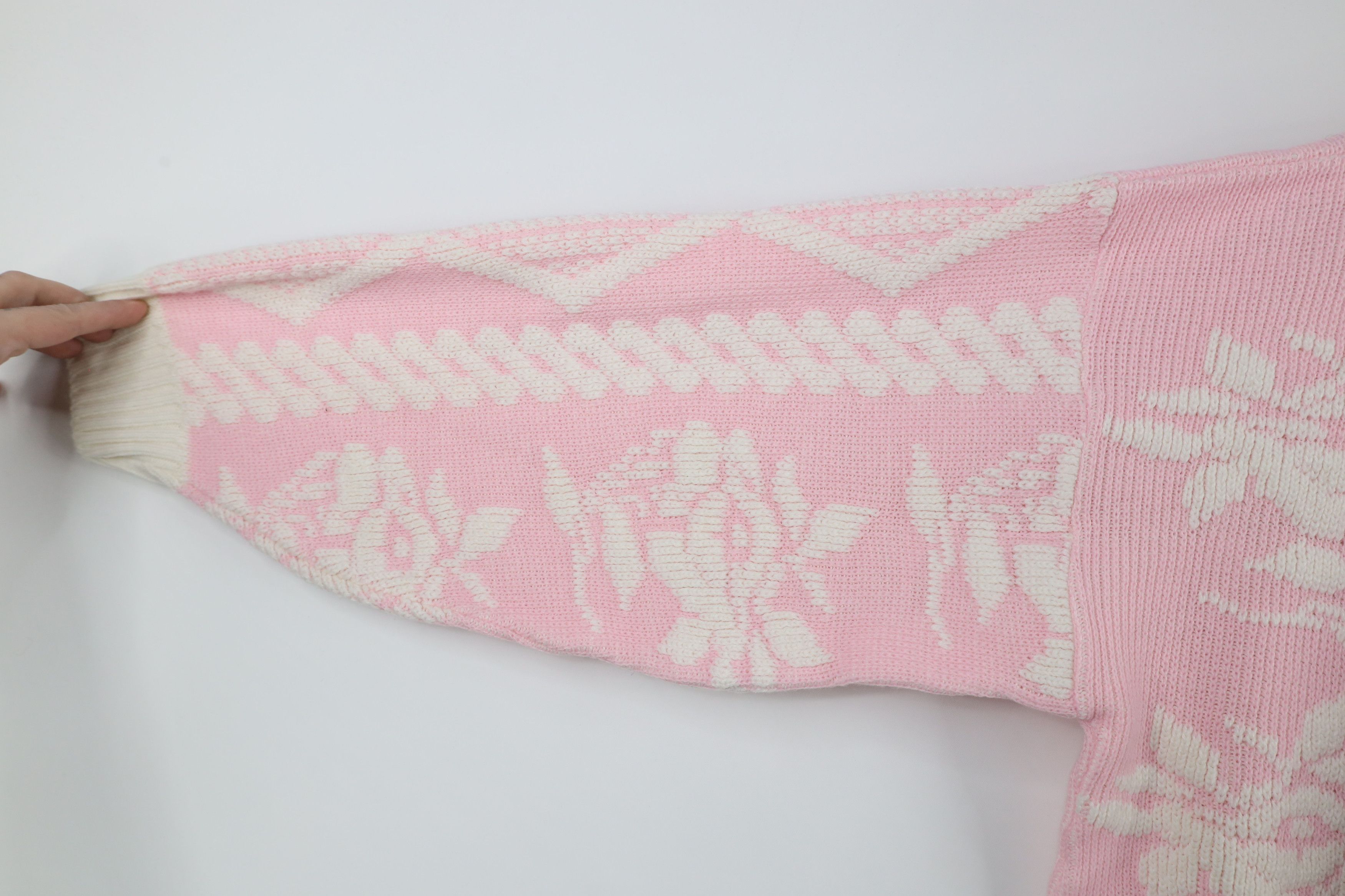 Vintage Vintage 80s 90s Fairy Kei Kawaii Geometric Knit Sweater USA Size L / US 10 / IT 46 - 6 Thumbnail