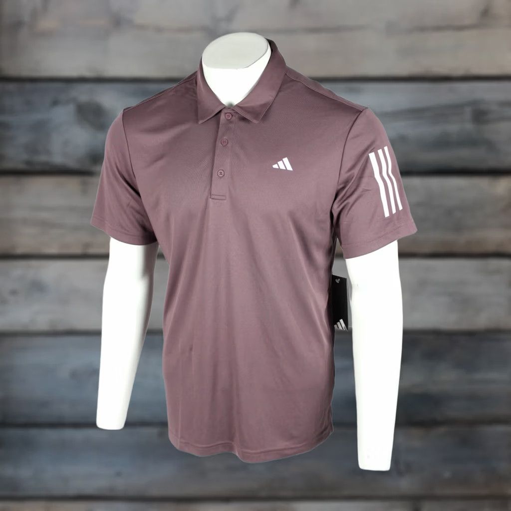 Adidas Adidas Mens Golf Polo Shadow Fig 3 Stripe Short Sleeve Shirt L Size US L / EU 52-54 / 3 - 1 Thumbnail