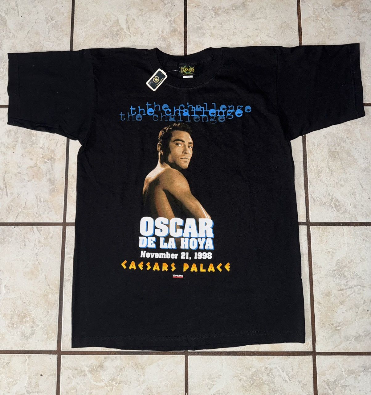 Other Oscar De La Hoya vintage promo shirt the challenger 1998 Size US L / EU 52-54 / 3 - 1 Thumbnail