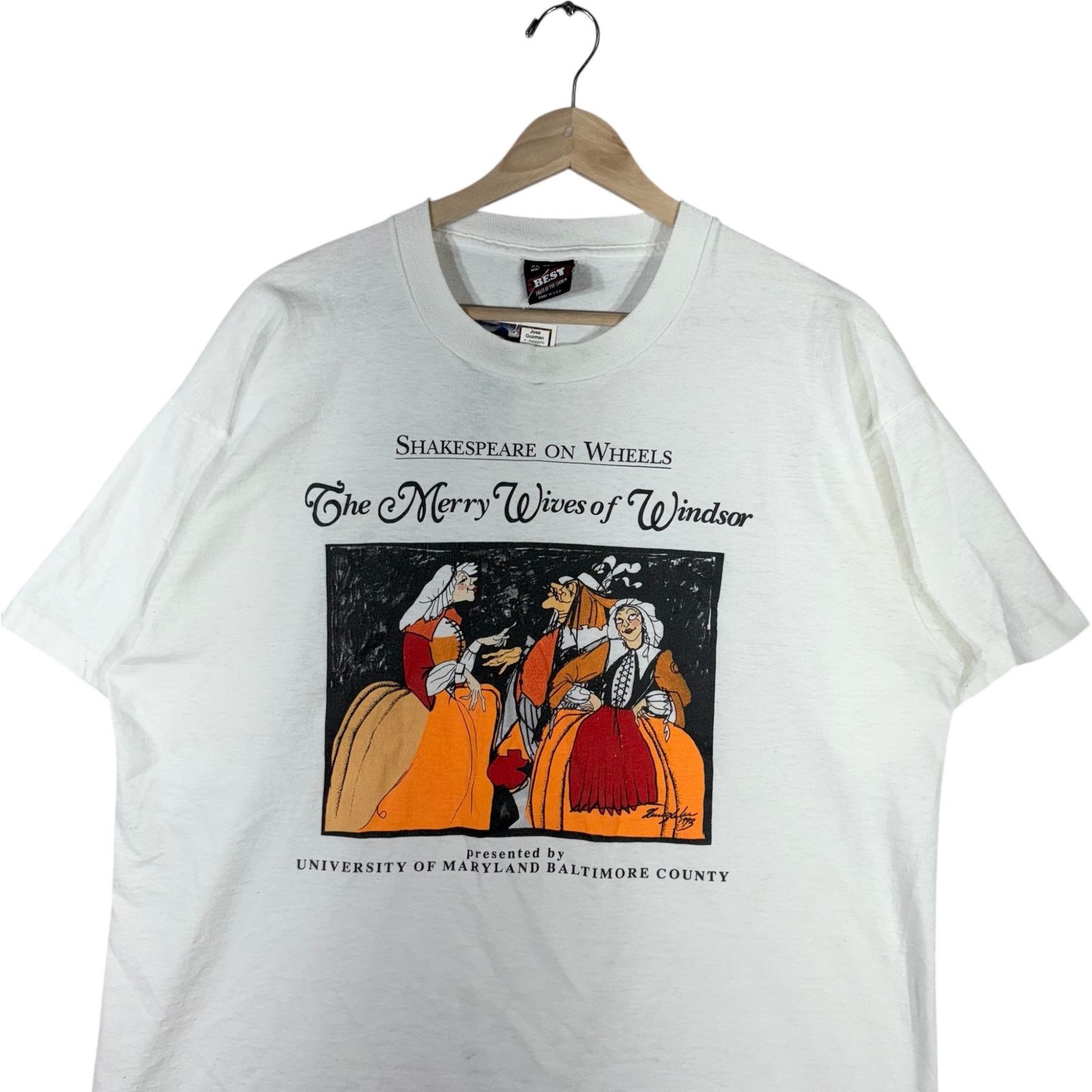 Fruit Of The Loom Vintage Shakespeare on Wheels Maryland Tee XL Size US XL / EU 56 / 4 - 2 Thumbnail