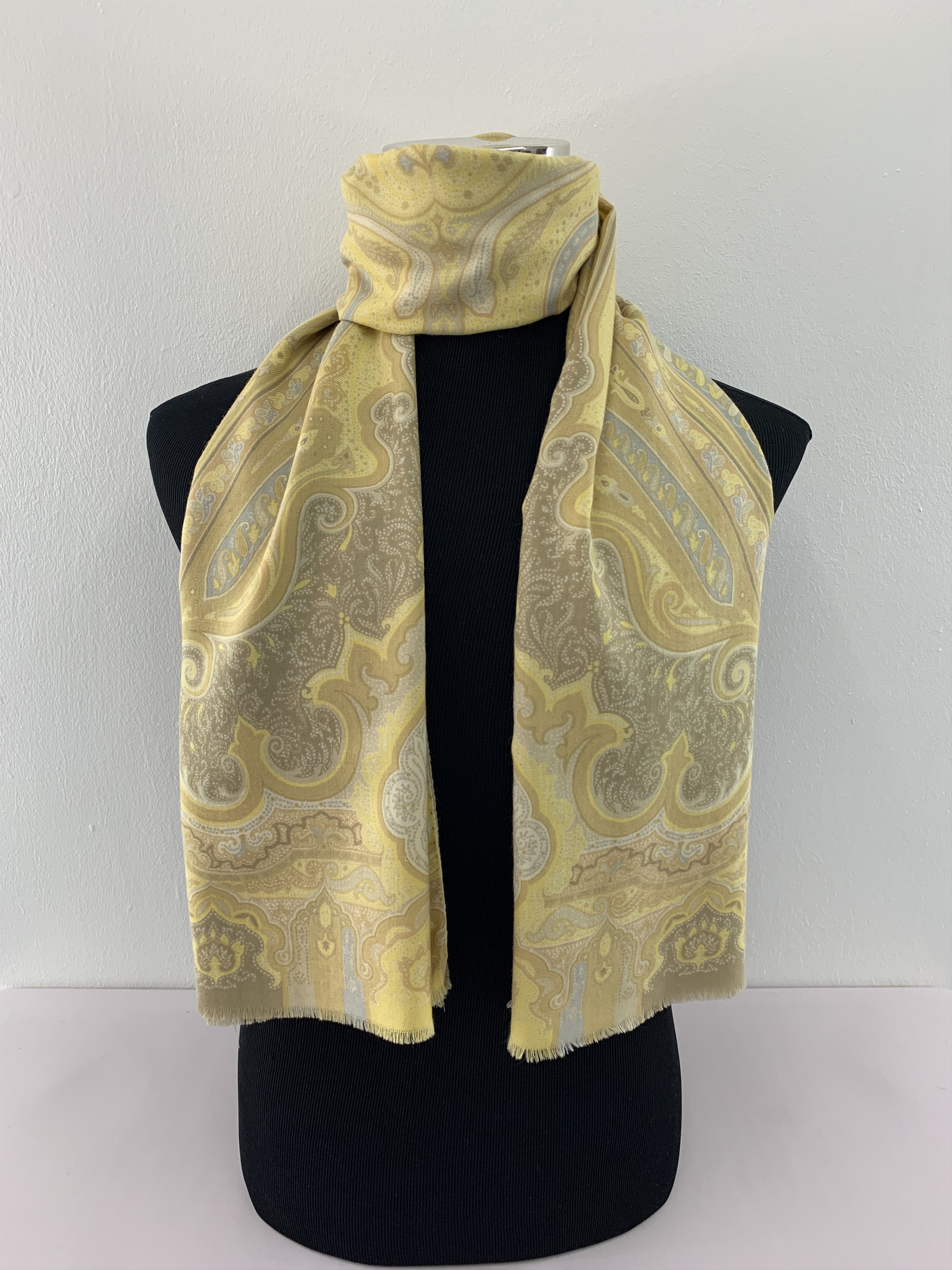 Etro Etro Scarf Wool Silk Muffler Neck Wrap BL4150 Size ONE SIZE - 1 Thumbnail