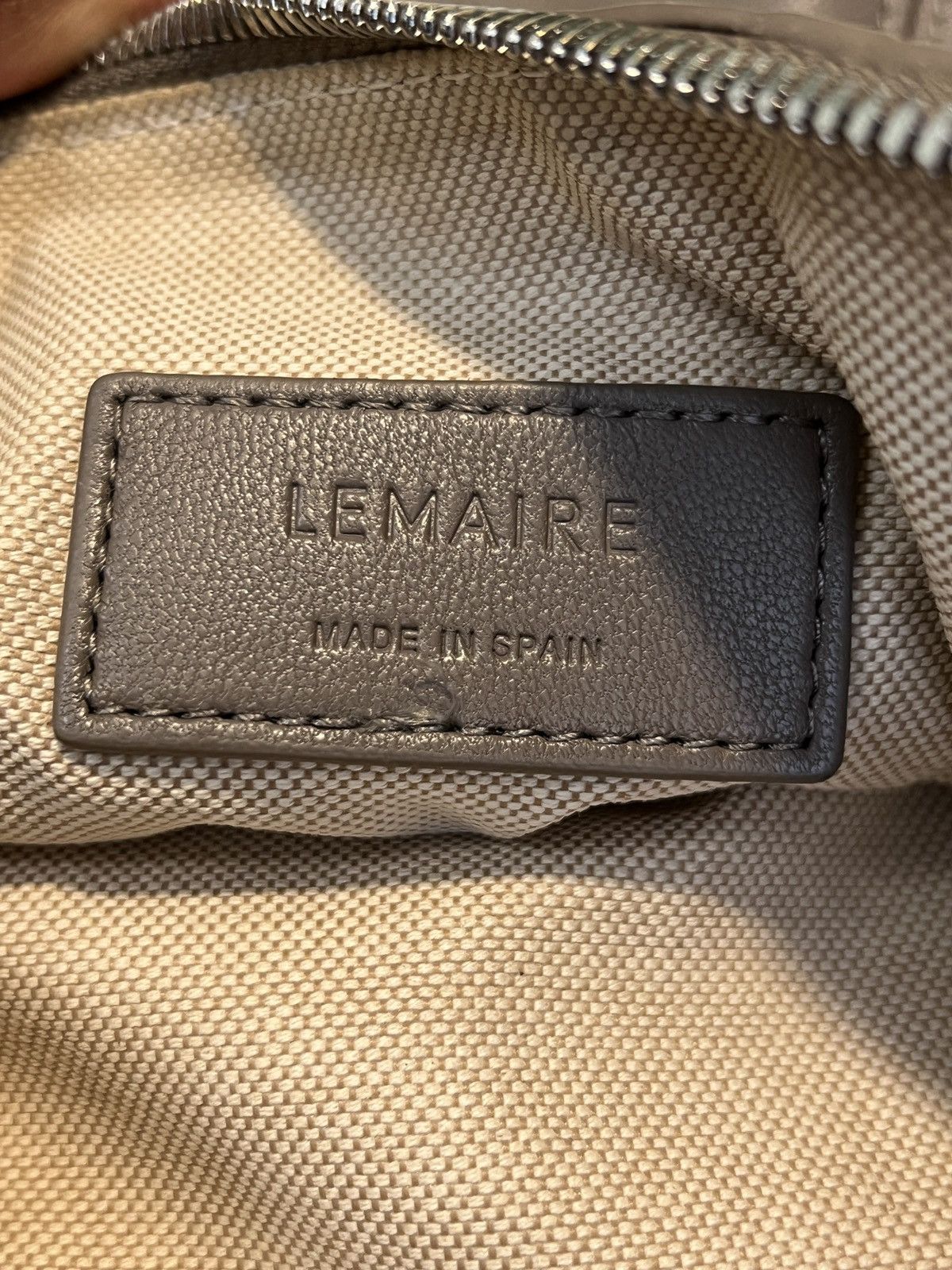 Lemaire LEMAIRE Croissant Medium Mink Cotton Shoulder Bag Size ONE SIZE - 16 Thumbnail