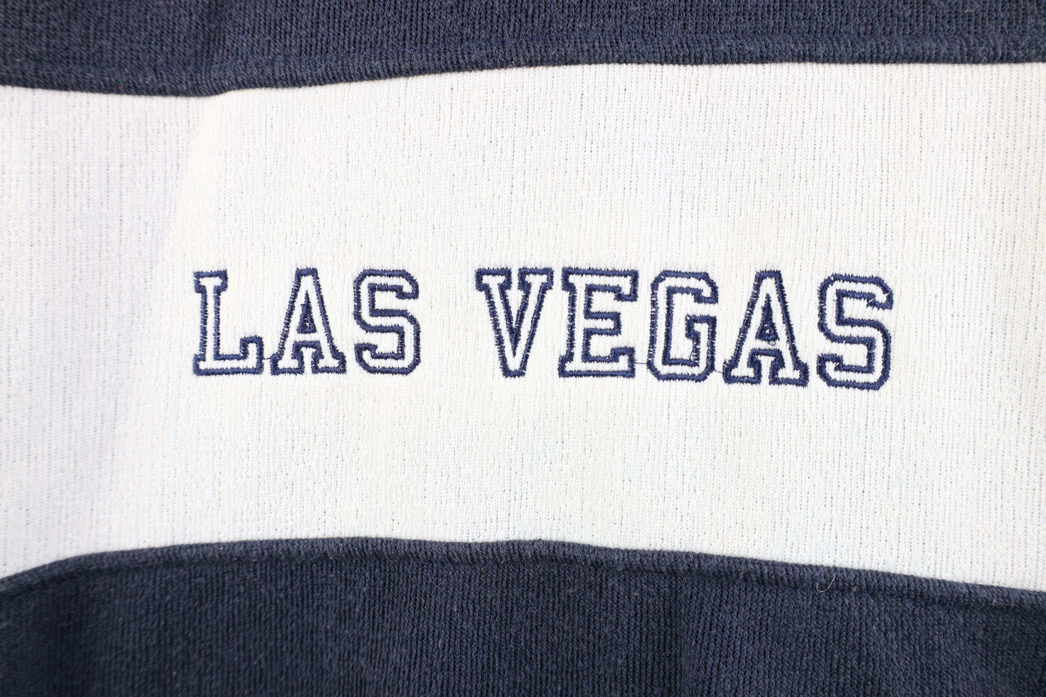 Vintage Vintage 90s Streetwear Las Vegas Half Zip Sweatshirt USA Size US XL / EU 56 / 4 - 4 Thumbnail