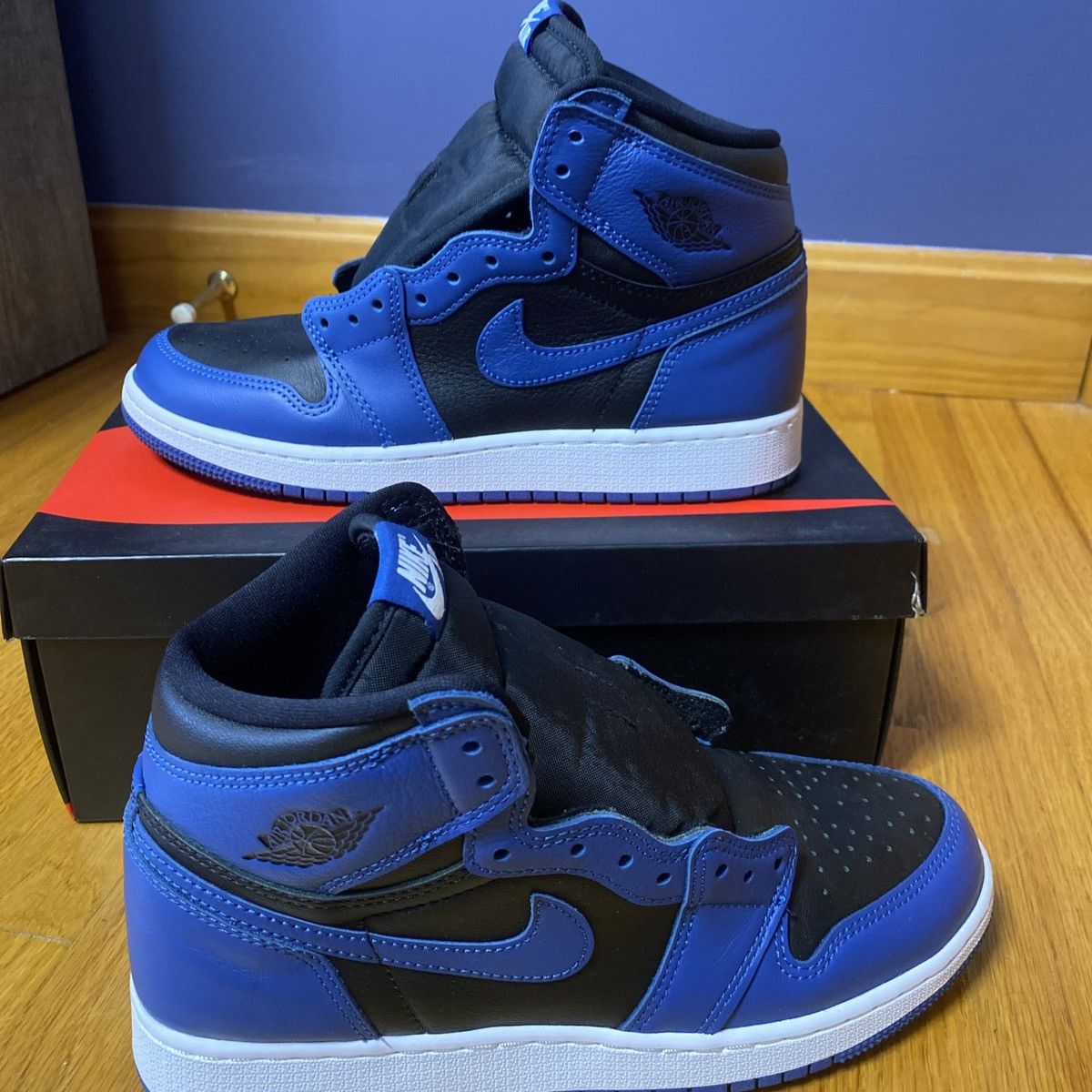 Jordan Brand × Nike Jordan 1 High GS Dark Marina Blue Size US 6.5 / EU 39-40 - 4 Thumbnail