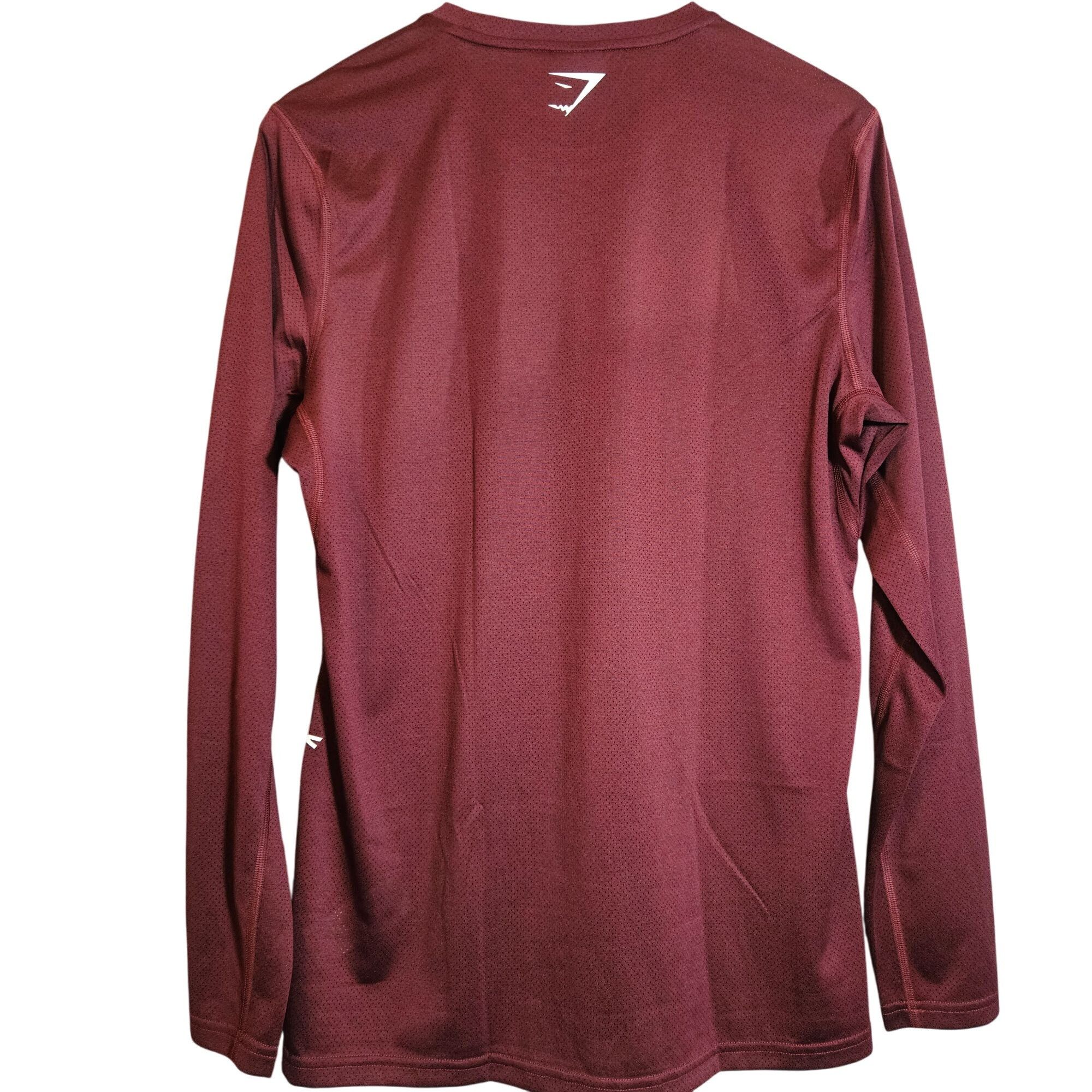 Gymshark Gymshark Men's Long Sleeve Shirt Burgundy M Athflow Gorpcore Size US M / EU 48-50 / 2 - 3 Thumbnail