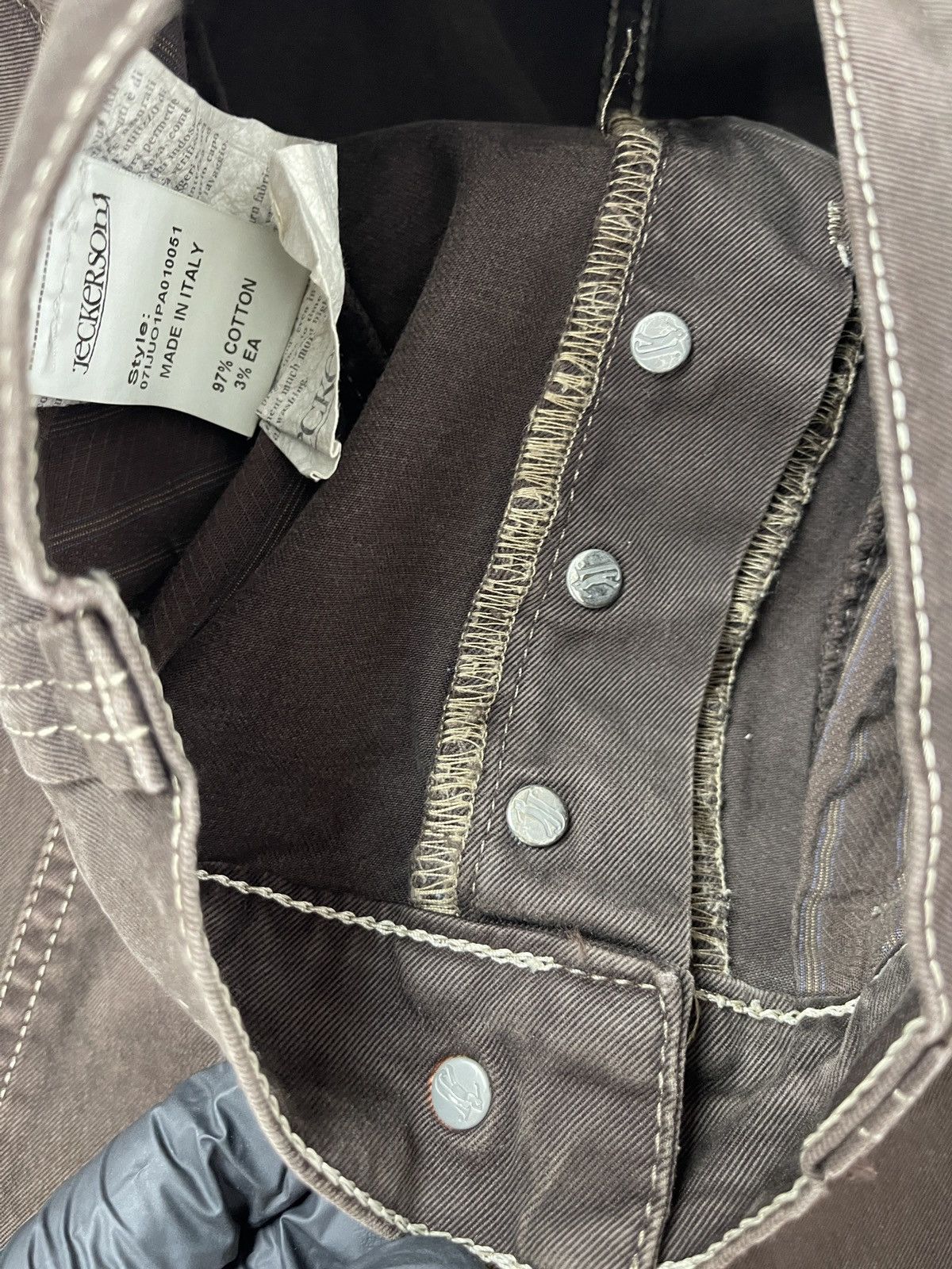 Jeckerson Jeckerson vintage brown smart casual denim pants Size US 34 / EU 50 - 13 Thumbnail
