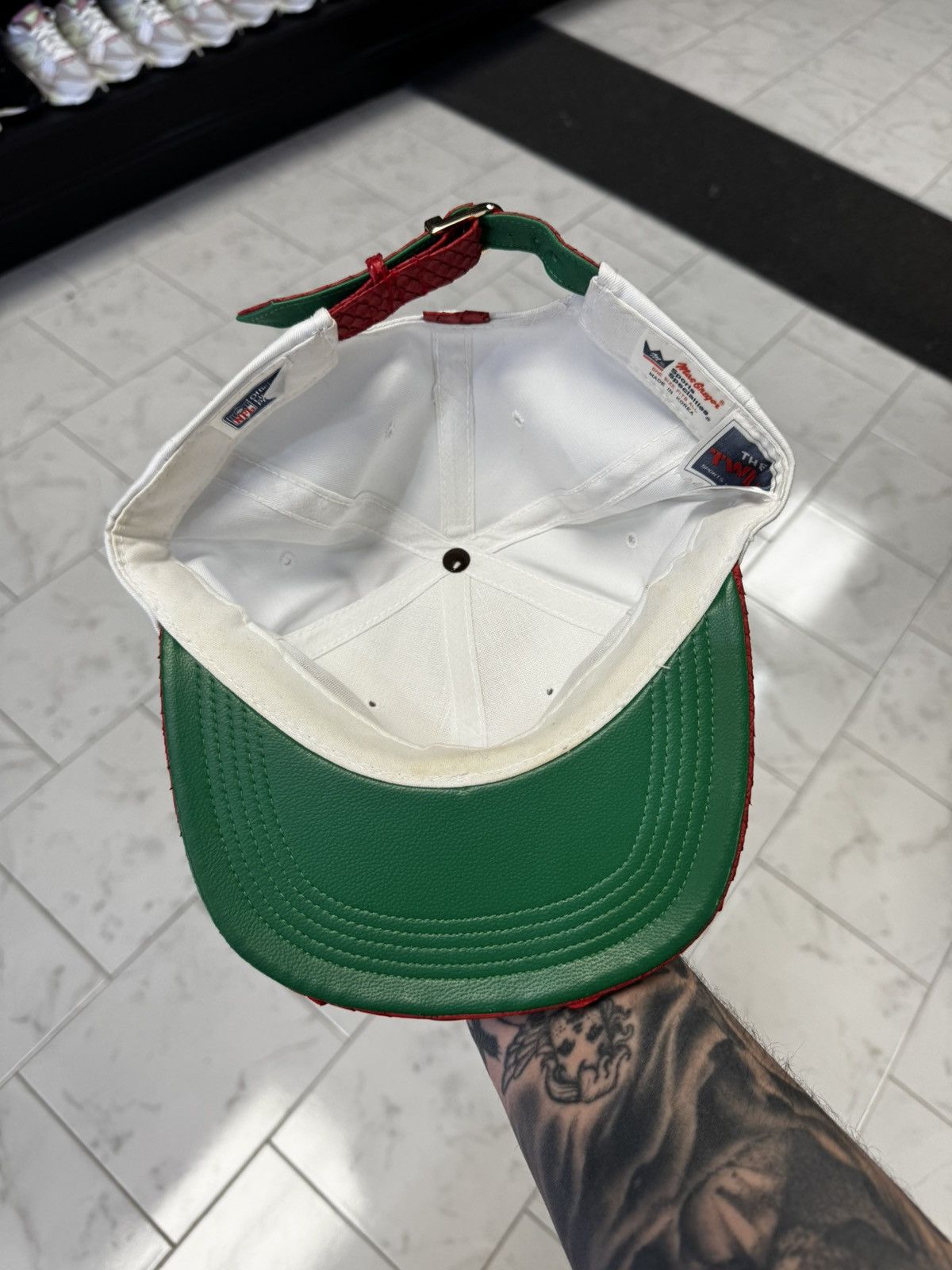 Just Don Snakeskin Patriots Sports Specialties Script Don C Hat Size ONE SIZE - 7 Thumbnail