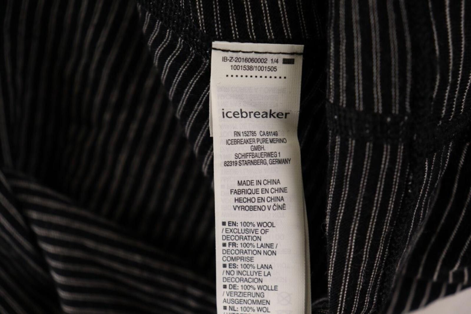Icebreaker Icebreaker Merino 200 Black Stripe BaseLayer Size XL Size XL / US 12-14 / IT 48-50 - 11 Thumbnail