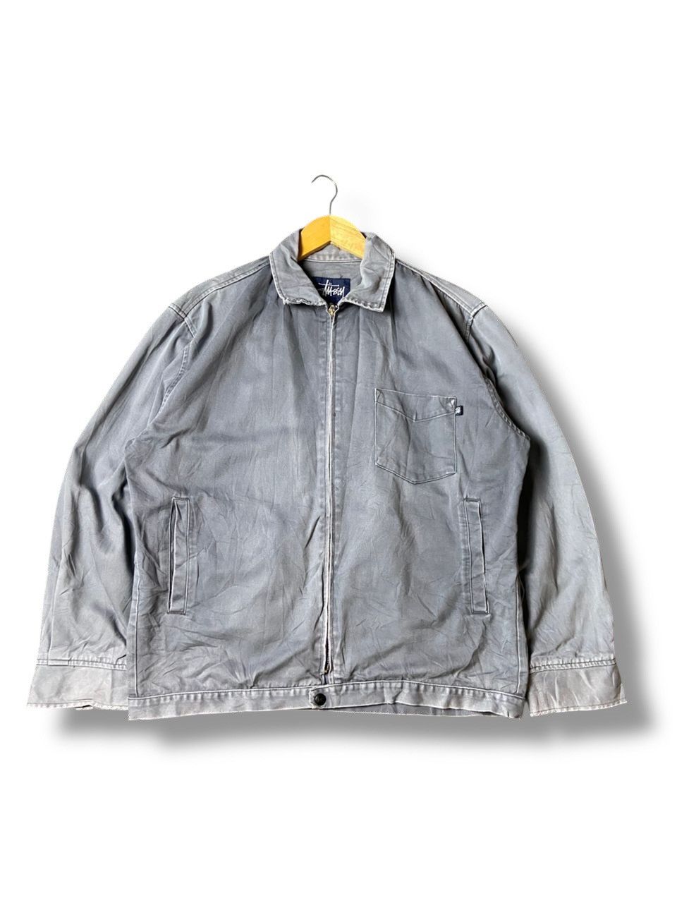 Stussy Vintage Stussy Zipped Workwear Jacket (123) Size US S / EU 44-46 / 1 - 1 Thumbnail