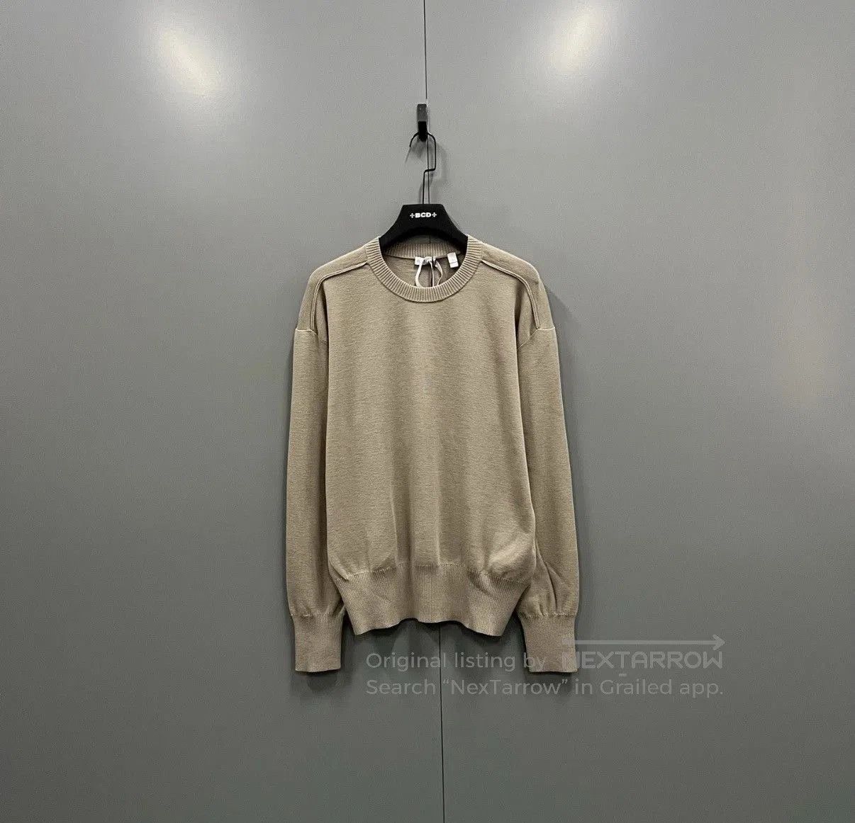 Burberry Beige Long Sleeve Knit Sweater. Size US L / EU 52-54 / 3 - 1 Thumbnail