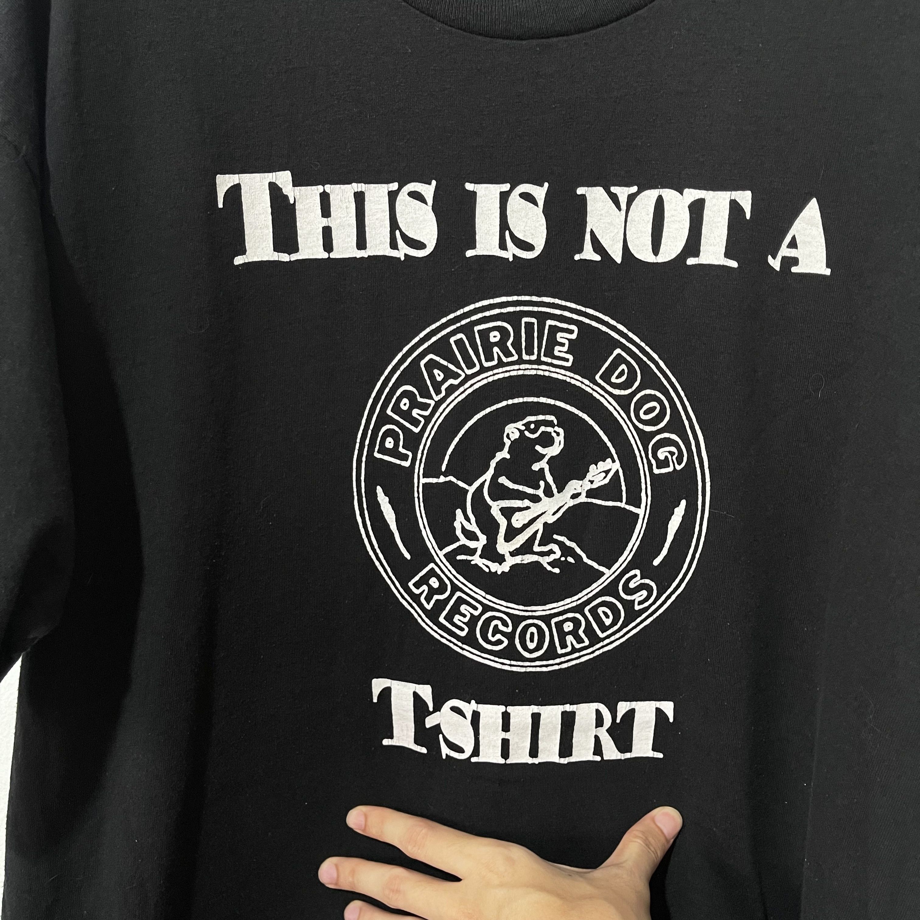 Band Tees Vintage 90s Prairie Dog Records T-Shirt Size US XL / EU 56 / 4 - 2 Thumbnail
