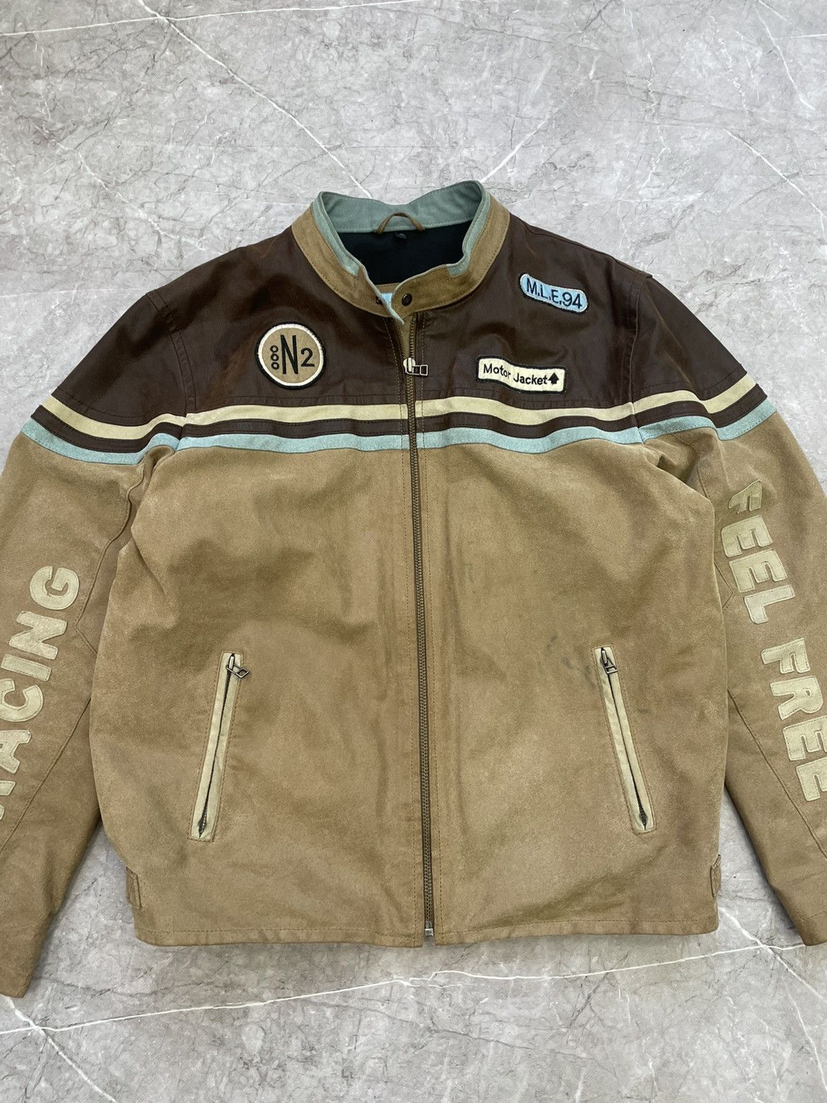 Leather × Vintage Vintage Genuine Real Leather Jacket Cropped Rock Punk Size US XL / EU 56 / 4 - 3 Thumbnail