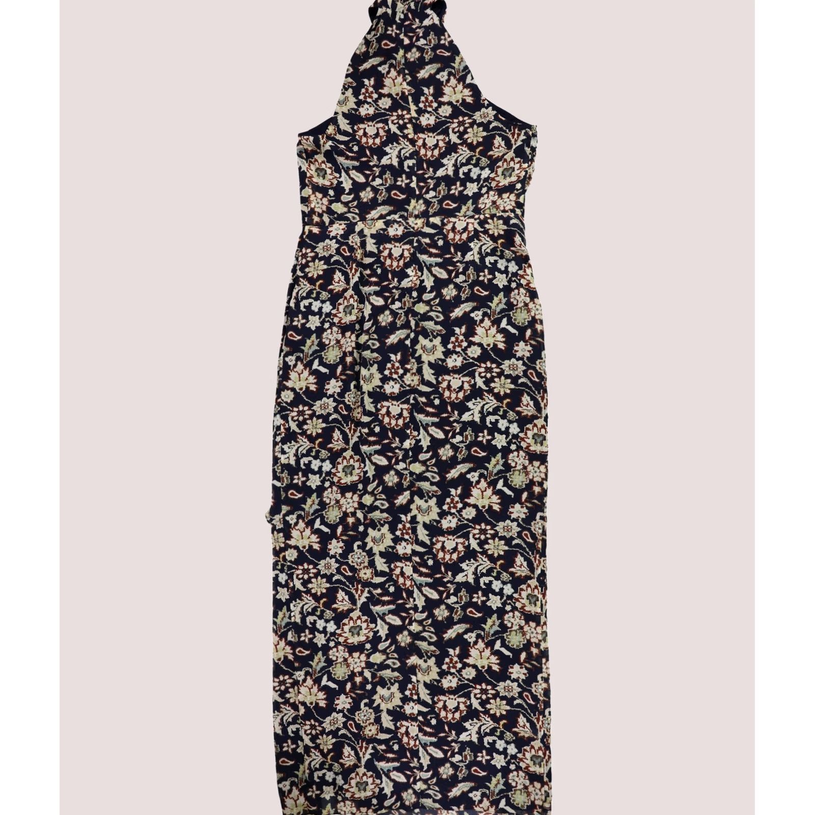 Ralph Lauren Ralph Lauren Womens Chiffon Floral Evening Maxi Dress navy 18 Size XXL / US 16-18 / IT 52-54 - 1 Thumbnail
