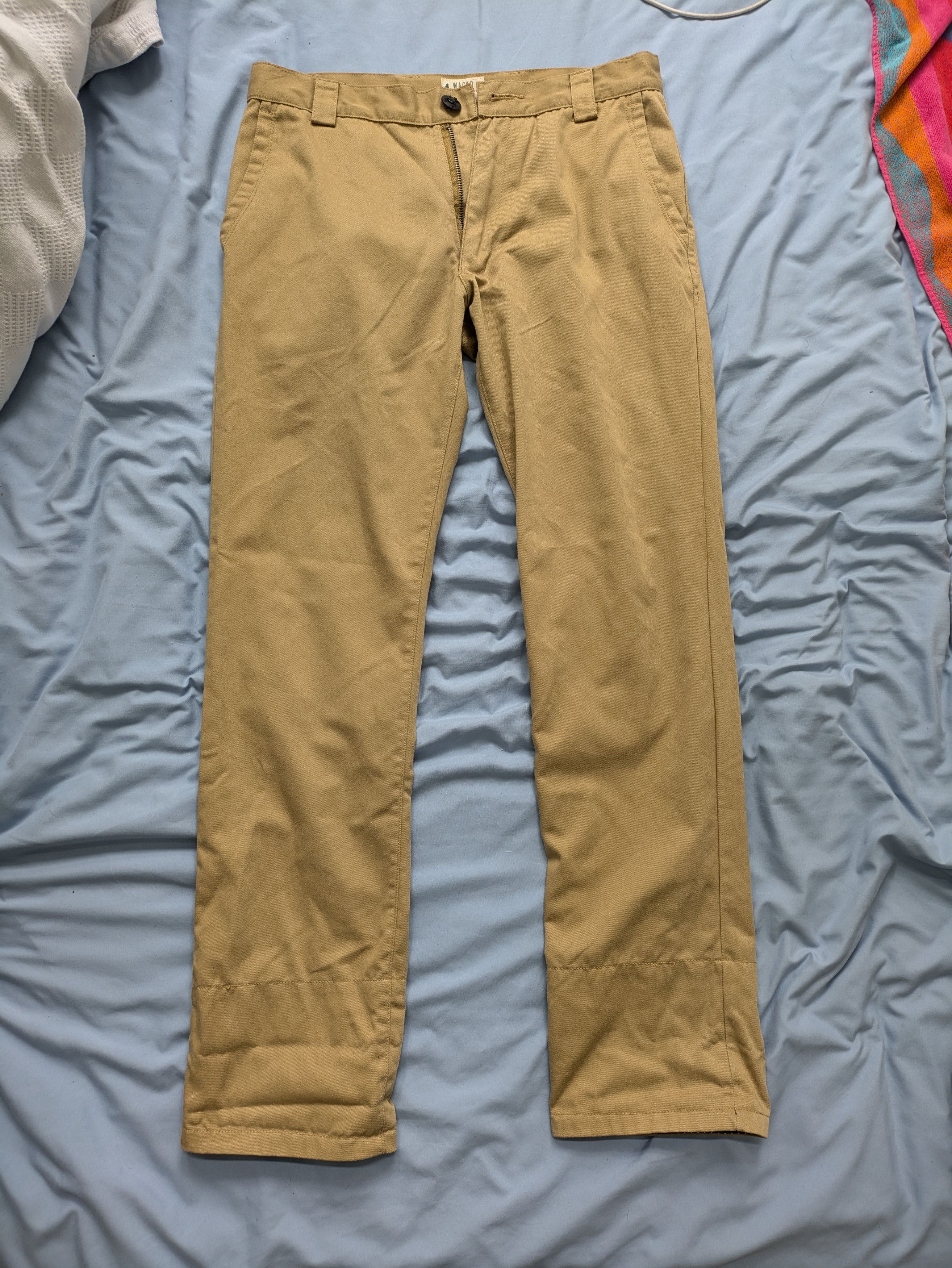 Wacko Maria Wacko Maria Guilty Parties Embroidered Khaki/Tan Trousers Size US 30 / EU 46 - 5 Thumbnail