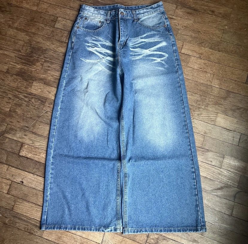 Jean Baggy Wide Leg Blue Jeans 👖 🔥🔥 Size US 32 / EU 48 - 1 Thumbnail