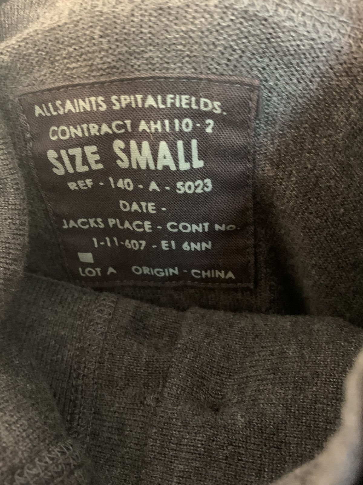 Allsaints AllSaints grey button up long sleeve Size US S / EU 44-46 / 1 - 5 Thumbnail