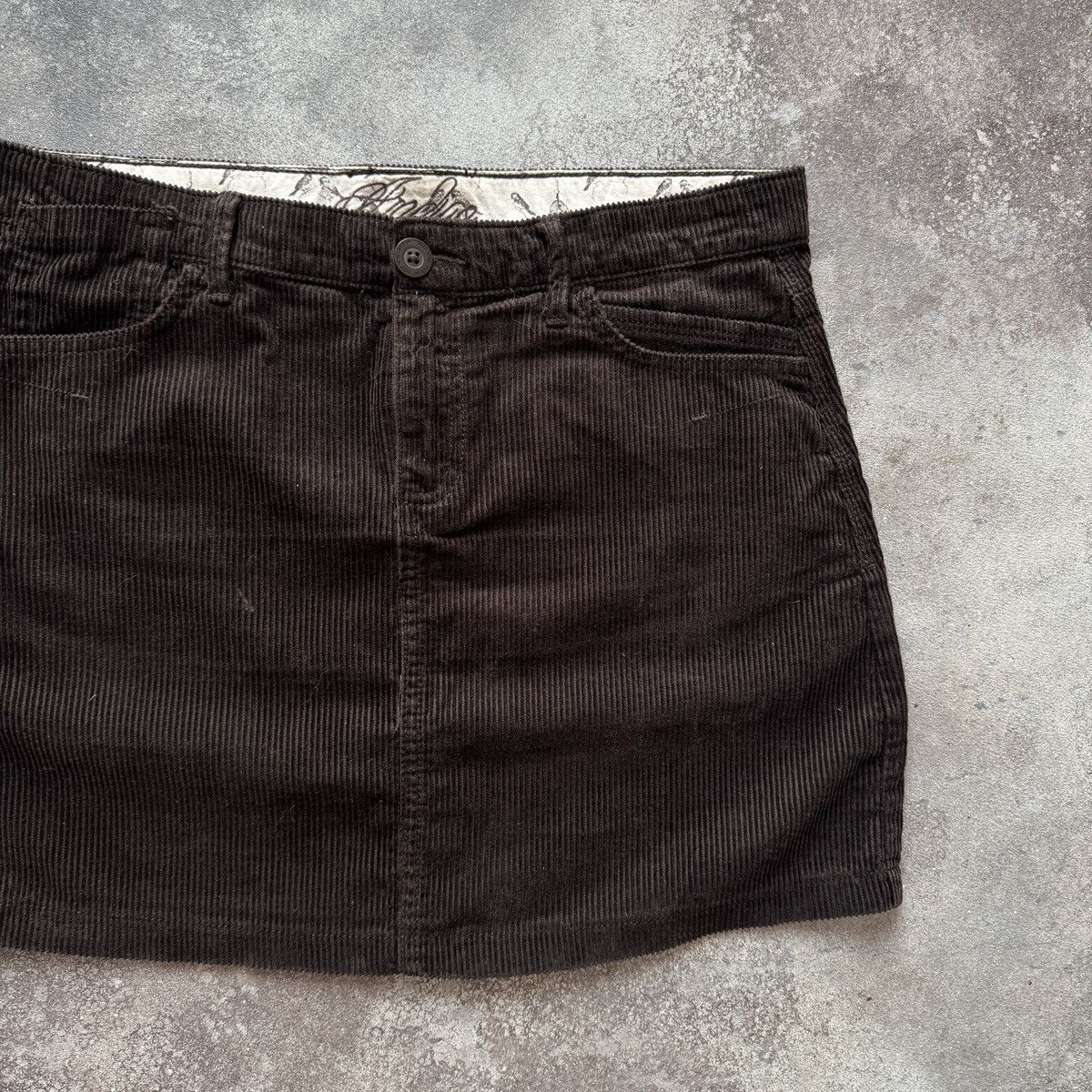 Hysteric Glamour Amazing 2000’s Aesthetic Vintage Y2K Corduroy Mini Skirt Size 27" / US 4 / IT 40 - 3 Thumbnail
