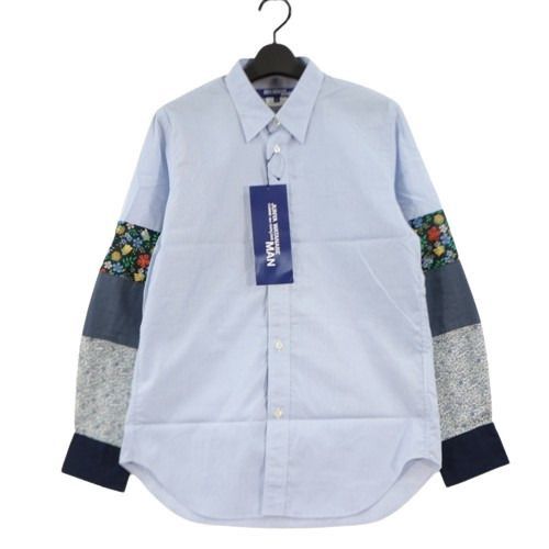 Junya Watanabe Shirt Sleeve Switching Button Down Blue Size US XS / EU 42 / 0 - 1 Thumbnail