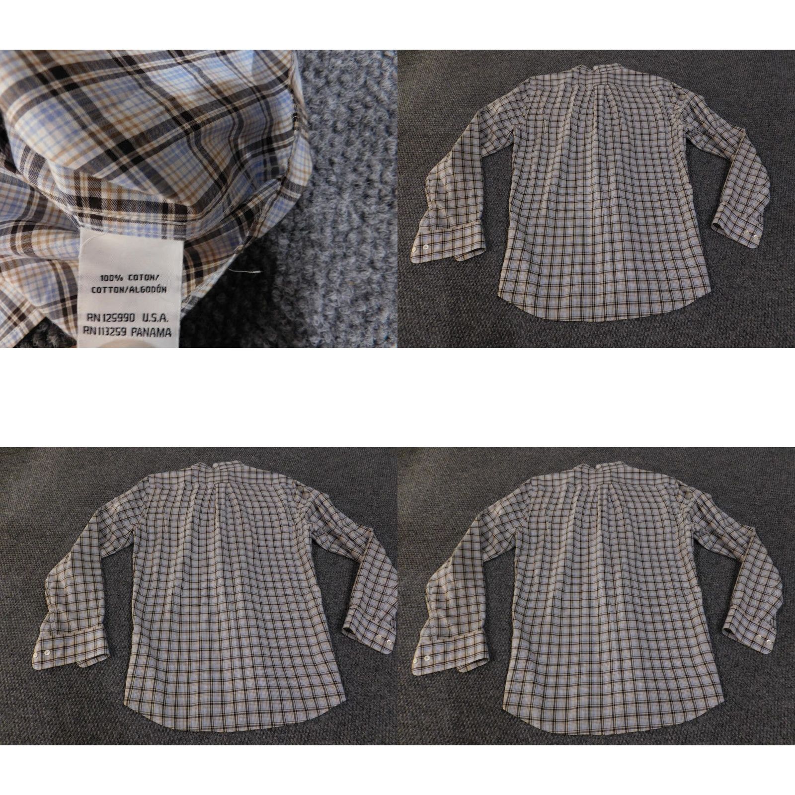 Faconnable VINTAGE Faconnable Shirt Mens Small Blue Brown Plaid Club Deauville Button Up Casual Size US S / EU 44-46 / 1 - 8 Thumbnail