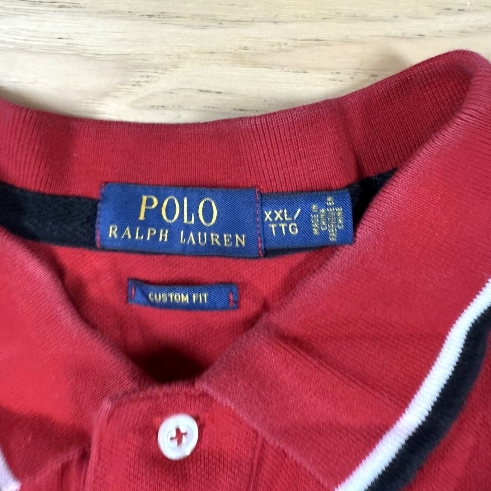 Ralph Lauren Polo Ralph Lauren Shirt Mens XXL Red White Big Pony Canada Crest Polo #10 Polo Shirt Size US XXL / EU 58 / 5 - 7 Thumbnail