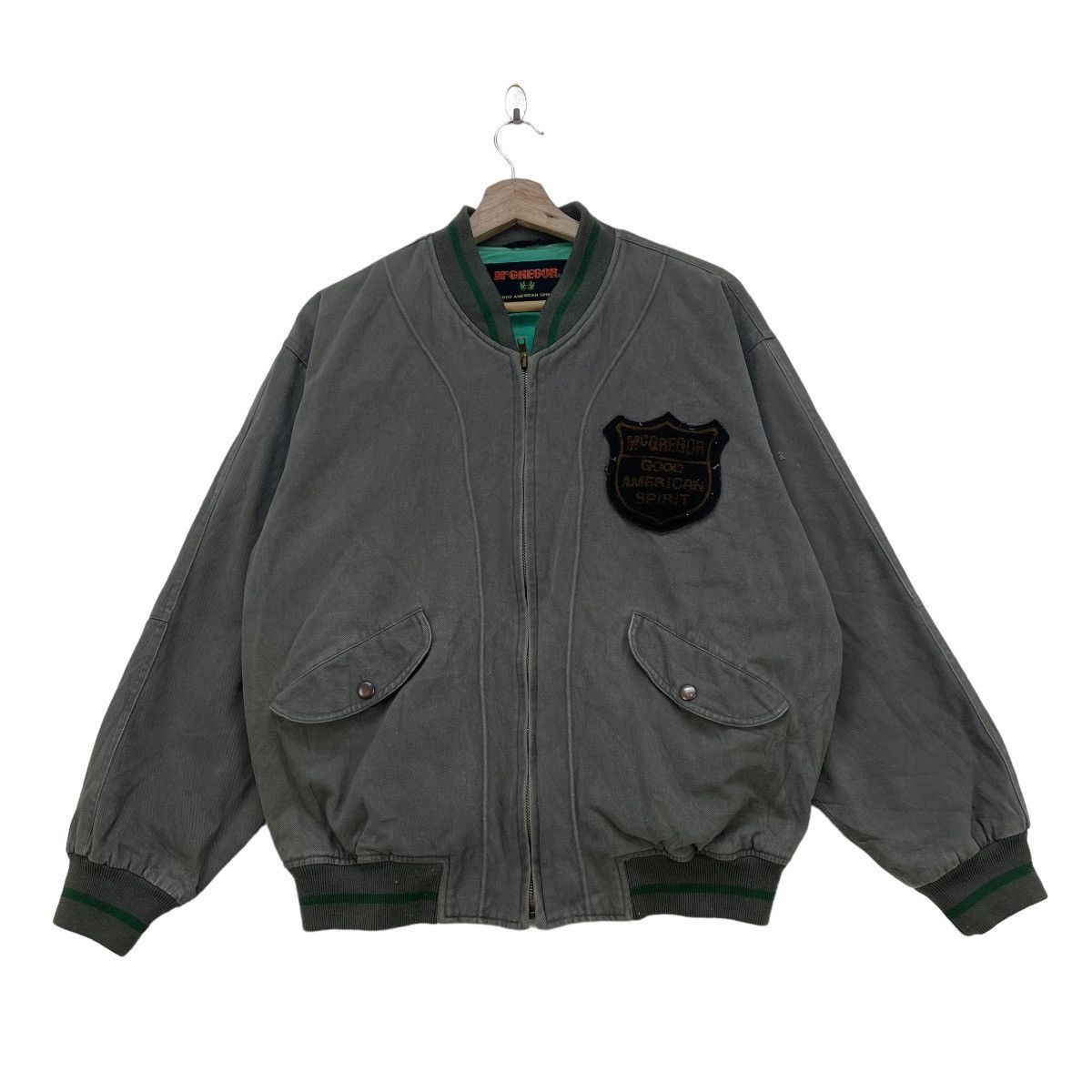 McGregor 💥Vintage Mc Gregor Bomber Varsity Jacket Size US L / EU 52-54 / 3 - 1 Thumbnail