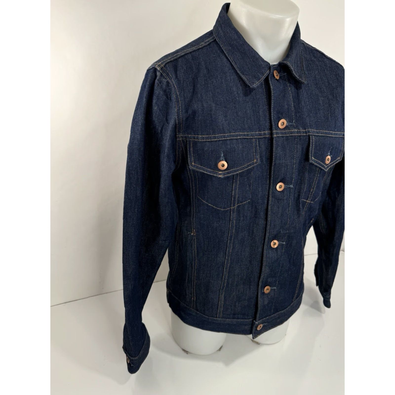 Tellason Tellason USA Denim Trucker Jacket - L - Button, Blue - Mens - Regular Fit Size US L / EU 52-54 / 3 - 2 Thumbnail