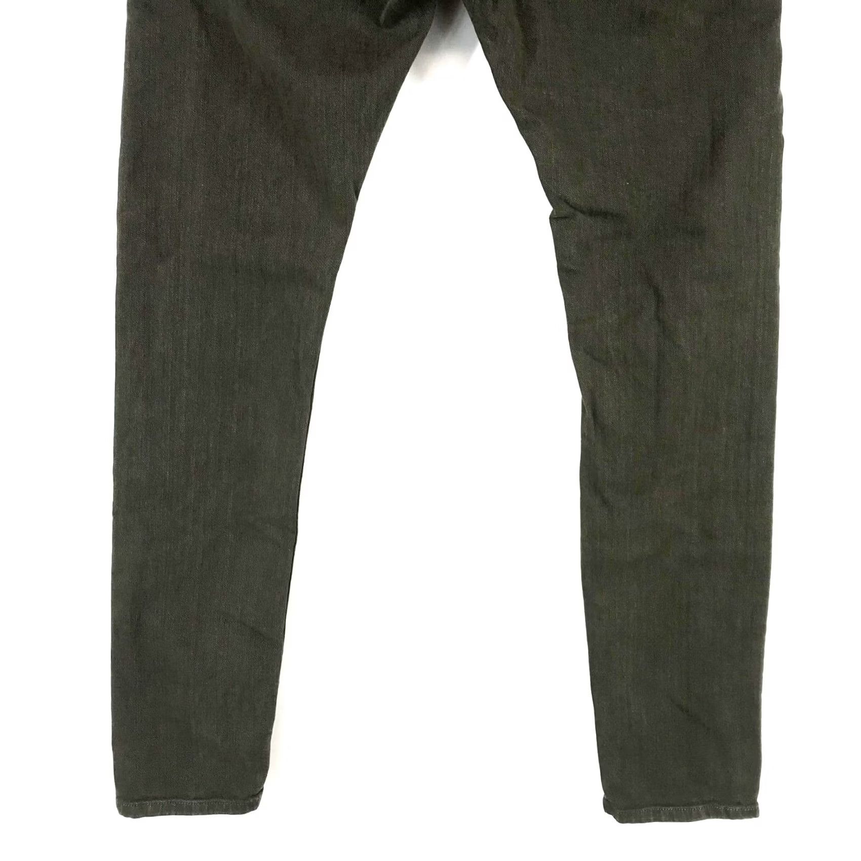 Vintage MR. COMPLETELY - MENS 32 - OLIVE DOUBLE PANEL ZIPPERS JEANS Rockstar Goth Grunge Skinny Size US 32 / EU 48 - 6 Thumbnail