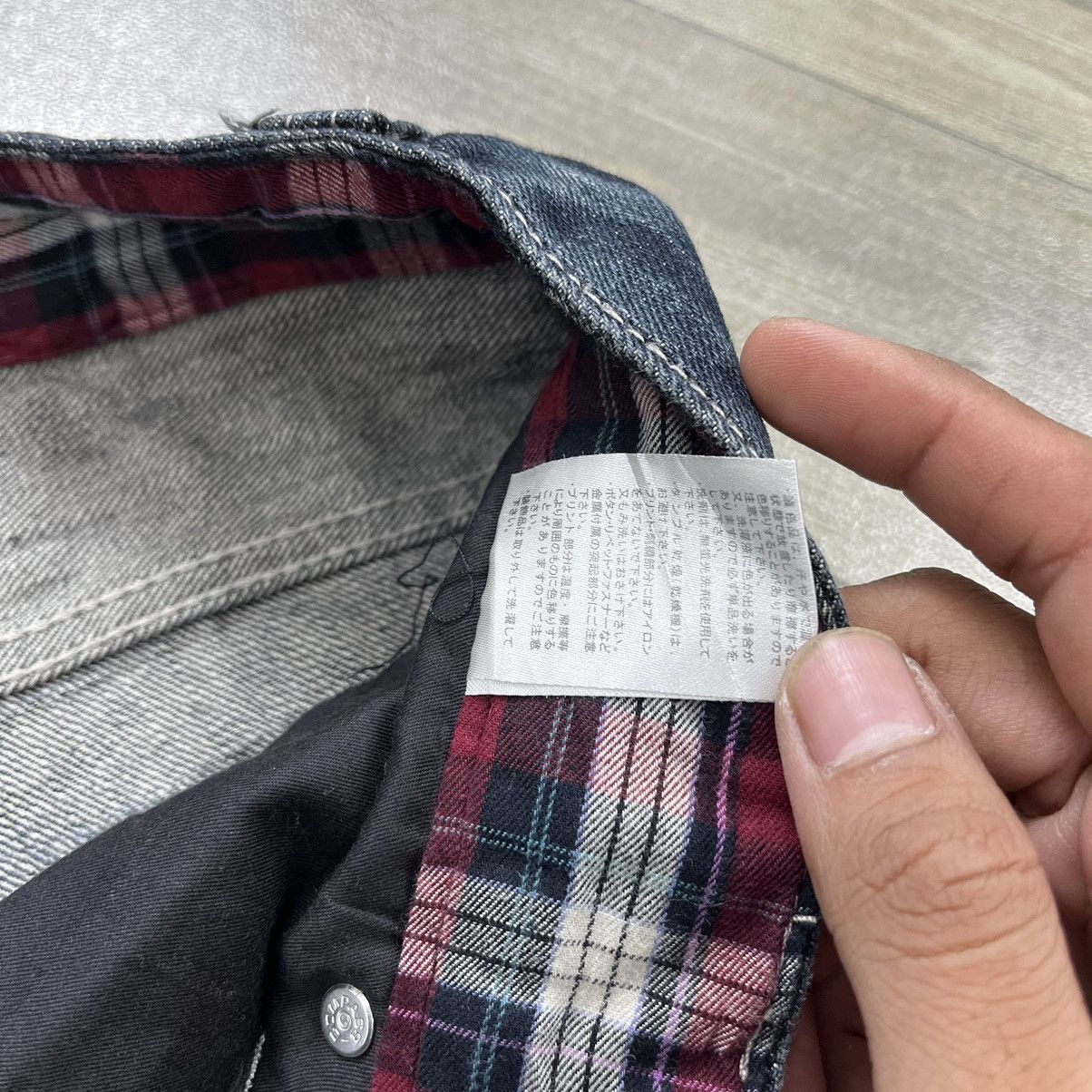 If Six Was Nine × Le Grande Bleu (L.G.B.) × Tornado Mart Y2K Wild Life Faded Lightning Desain Skull Bones Jeans Size US 31 - 10 Thumbnail