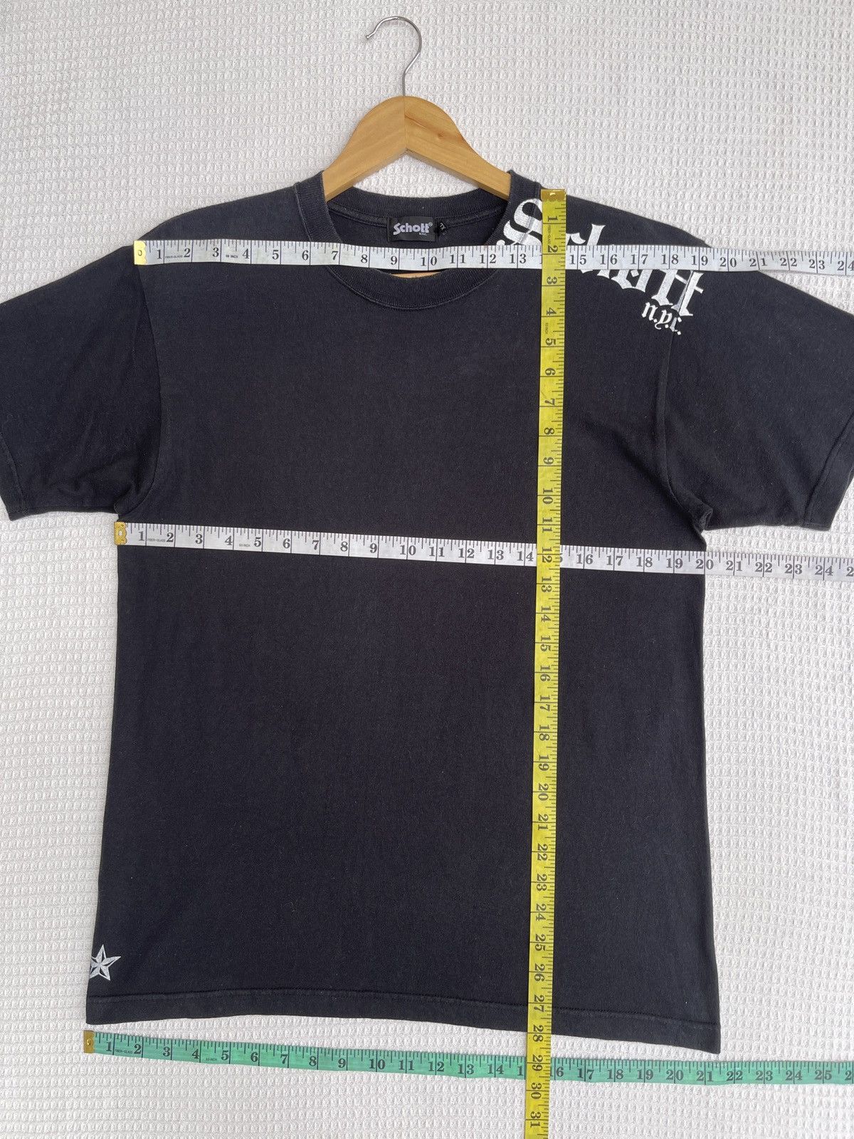 Japanese Brand × Schott × Vintage Last Drop🔥SCHOTT Japan Inc Inspired CHROME HEARTS Logo Tee Size US L / EU 52-54 / 3 - 11 Thumbnail