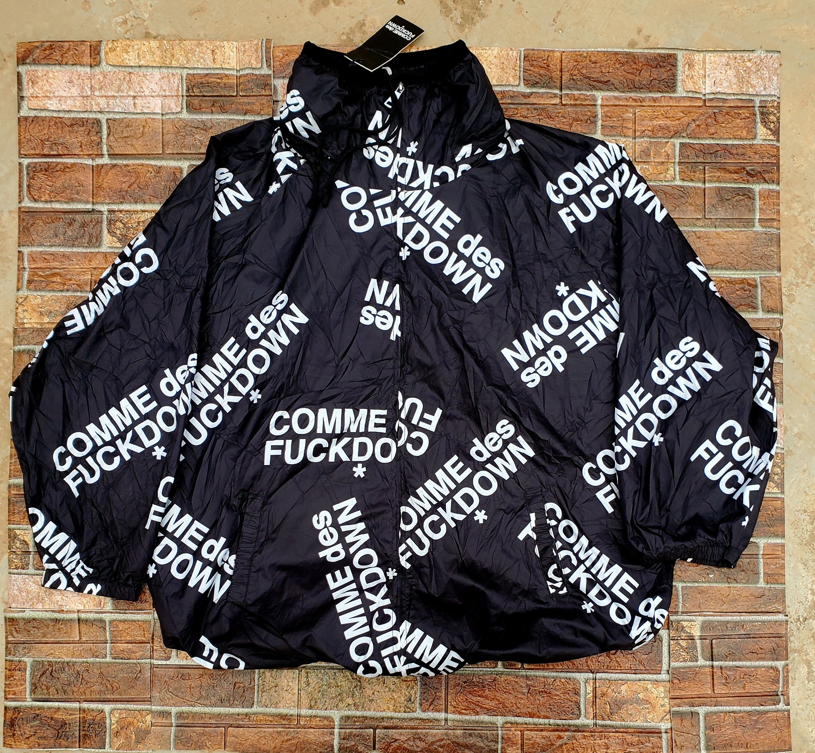 Japanese Brand Comme des Fuck Down windbreaker jacket Size US L / EU 52-54 / 3 - 1 Thumbnail