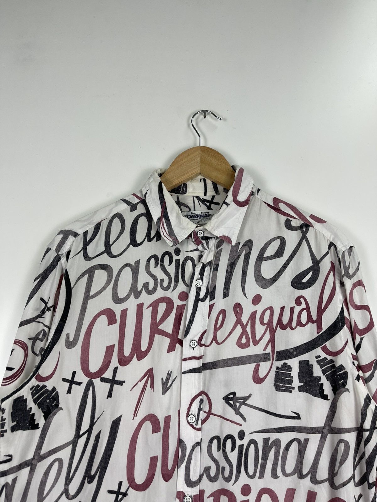 Desigual Desigual Full Printed Logo Button Ups Size US L / EU 52-54 / 3 - 6 Thumbnail