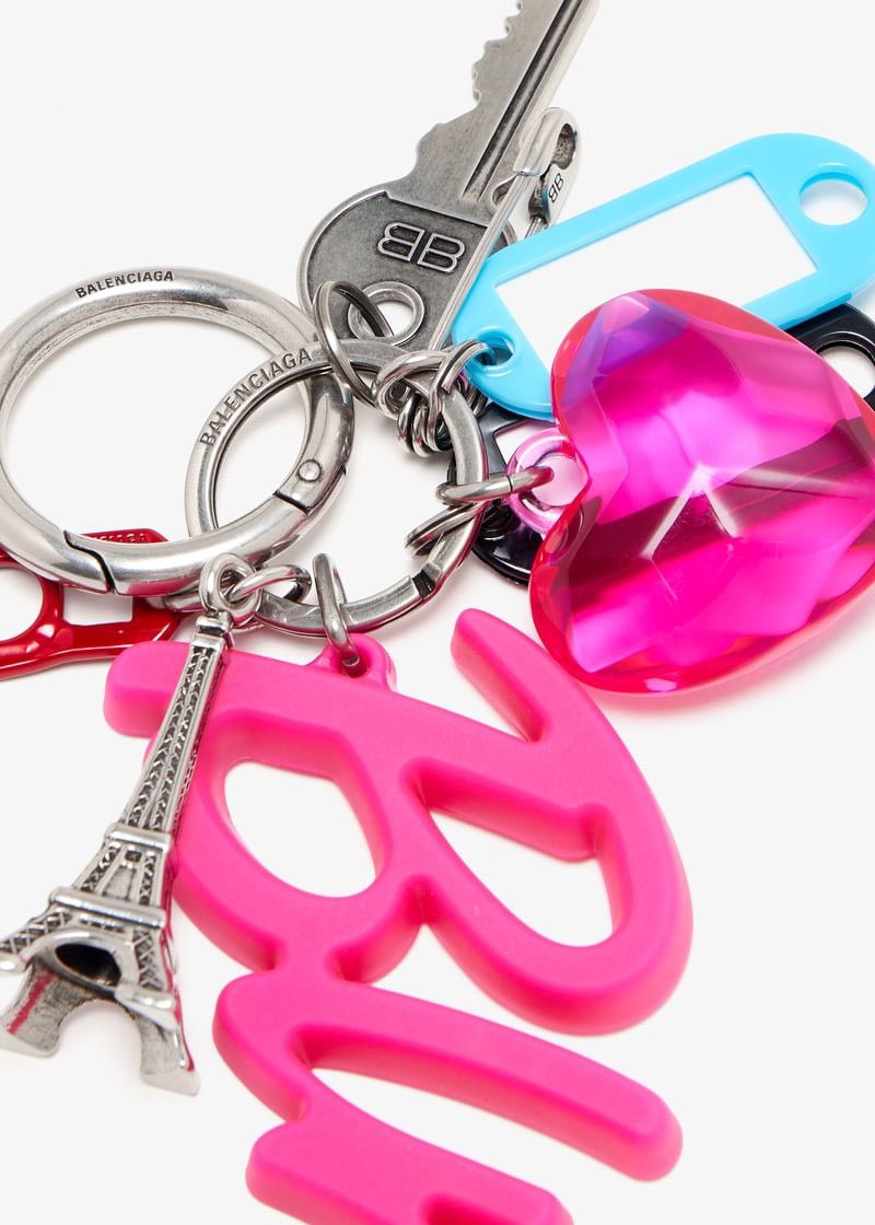 Balenciaga 💥$1.1K VALUE💥 Hourglass Pink Soft Big Souvenir Key Chain Size ONE SIZE - 5 Thumbnail