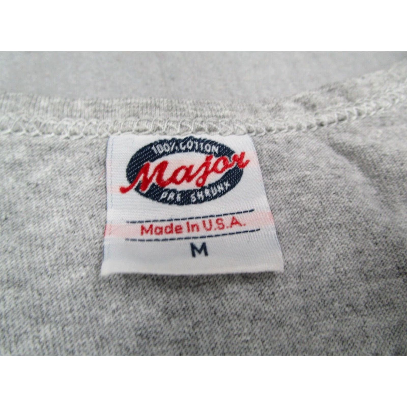 Vintage VINTAGE Major Tank Top Mens Medium Gray California Hollywood Cotton Made in USA Mens Size US M / EU 48-50 / 2 - 3 Thumbnail
