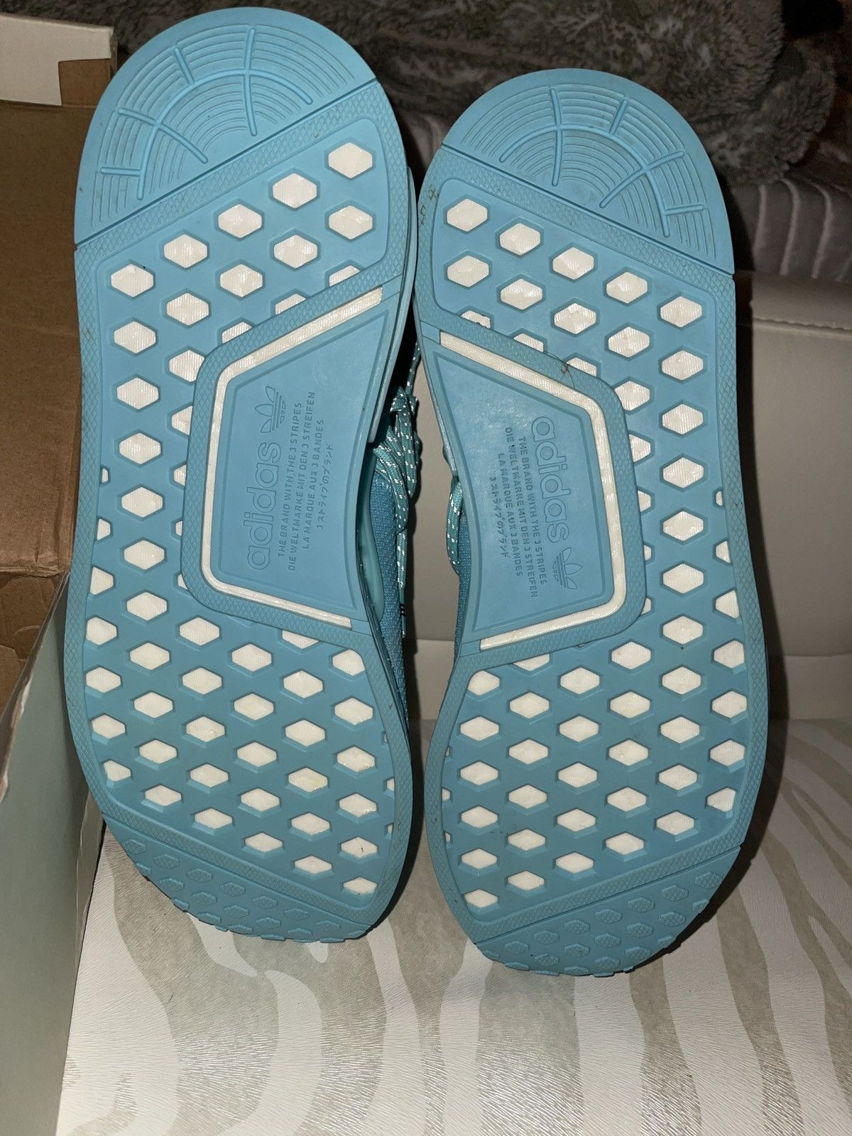 Adidas × Pharrell Adidas NMD Hu Pharrell Williams ‘Aqua’ Size 10.5 Size US 10.5 / EU 43-44 - 5 Thumbnail
