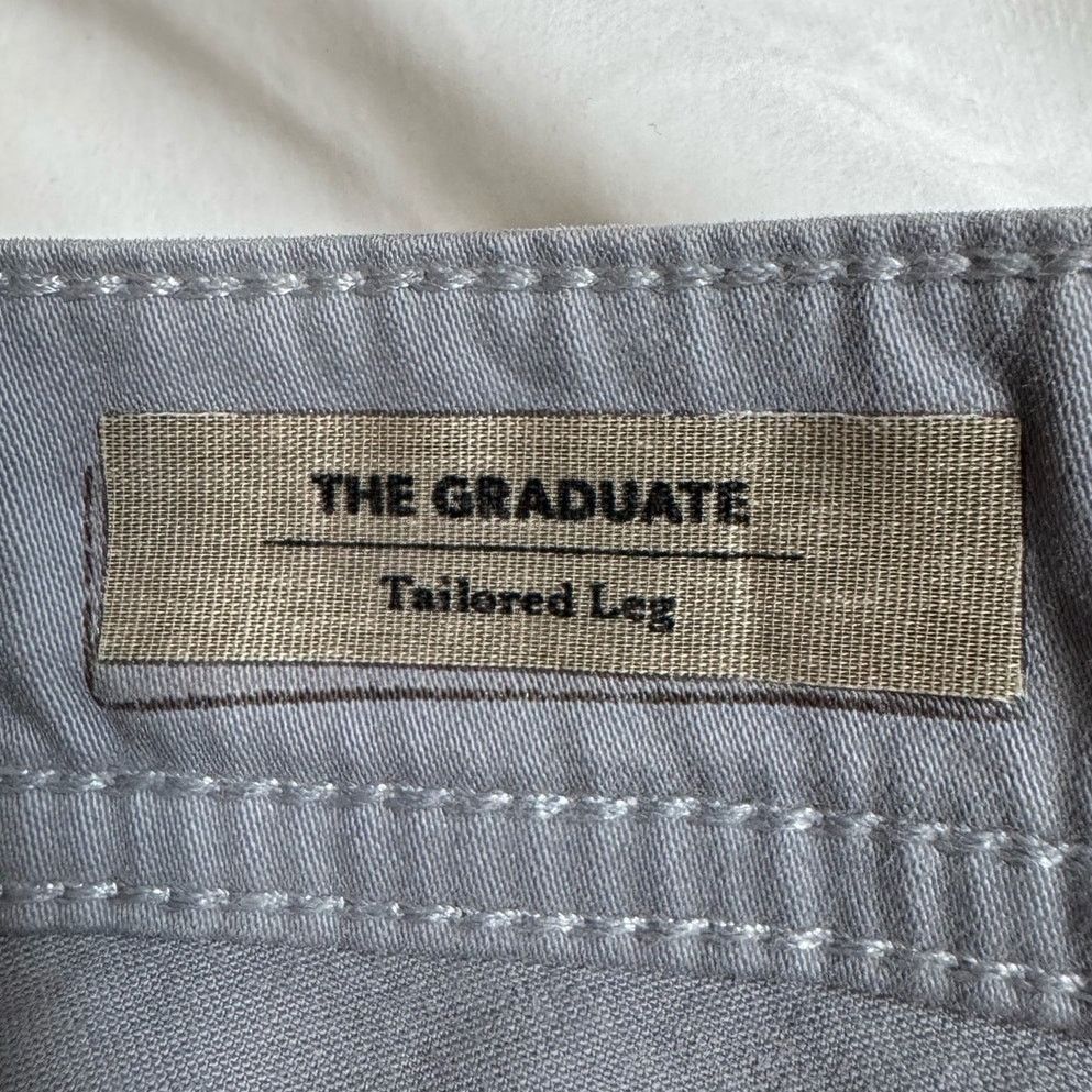 AG Adriano Goldschmied Adriano Goldshmied AG Graduate Tailored Leg Gray Pants 36x32 Size US 36 / EU 52 - 3 Thumbnail