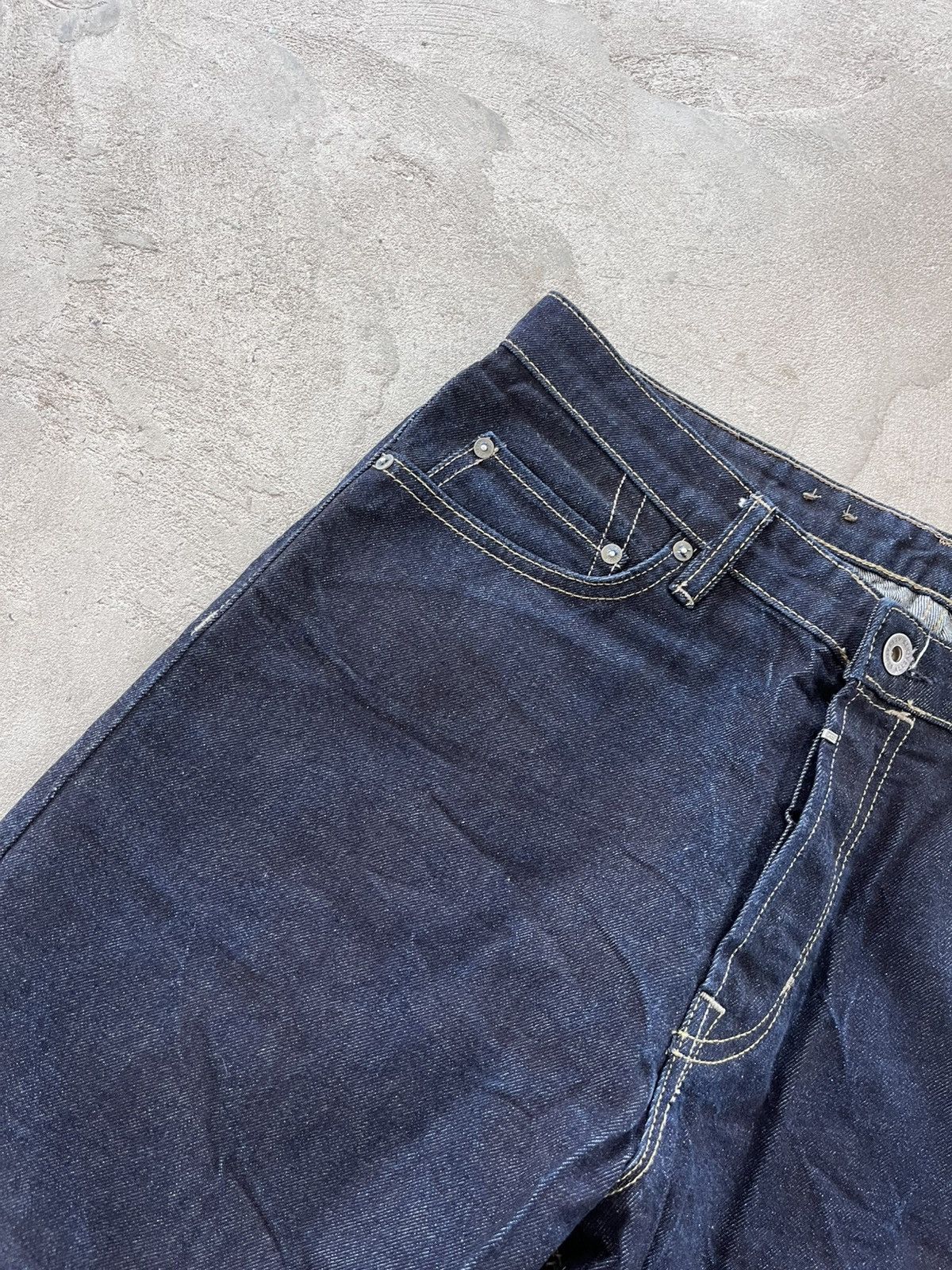Allsaints Vintage AllSaints Jack Navy luxury Slim Selvedge Denim Jeans Size US 32 / EU 48 - 7 Thumbnail