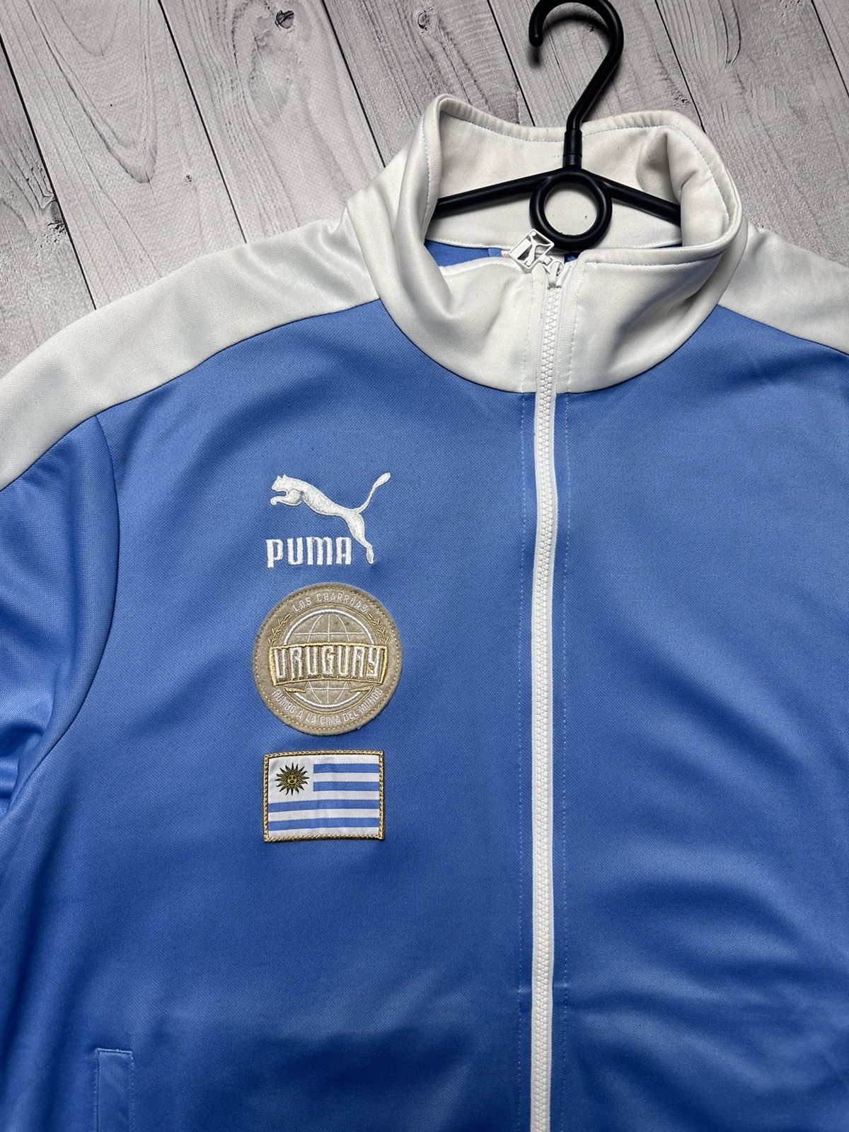 Puma × Vintage Vintage puma Uruguay soccer jersey size L blue logo Size US L / EU 52-54 / 3 - 3 Thumbnail