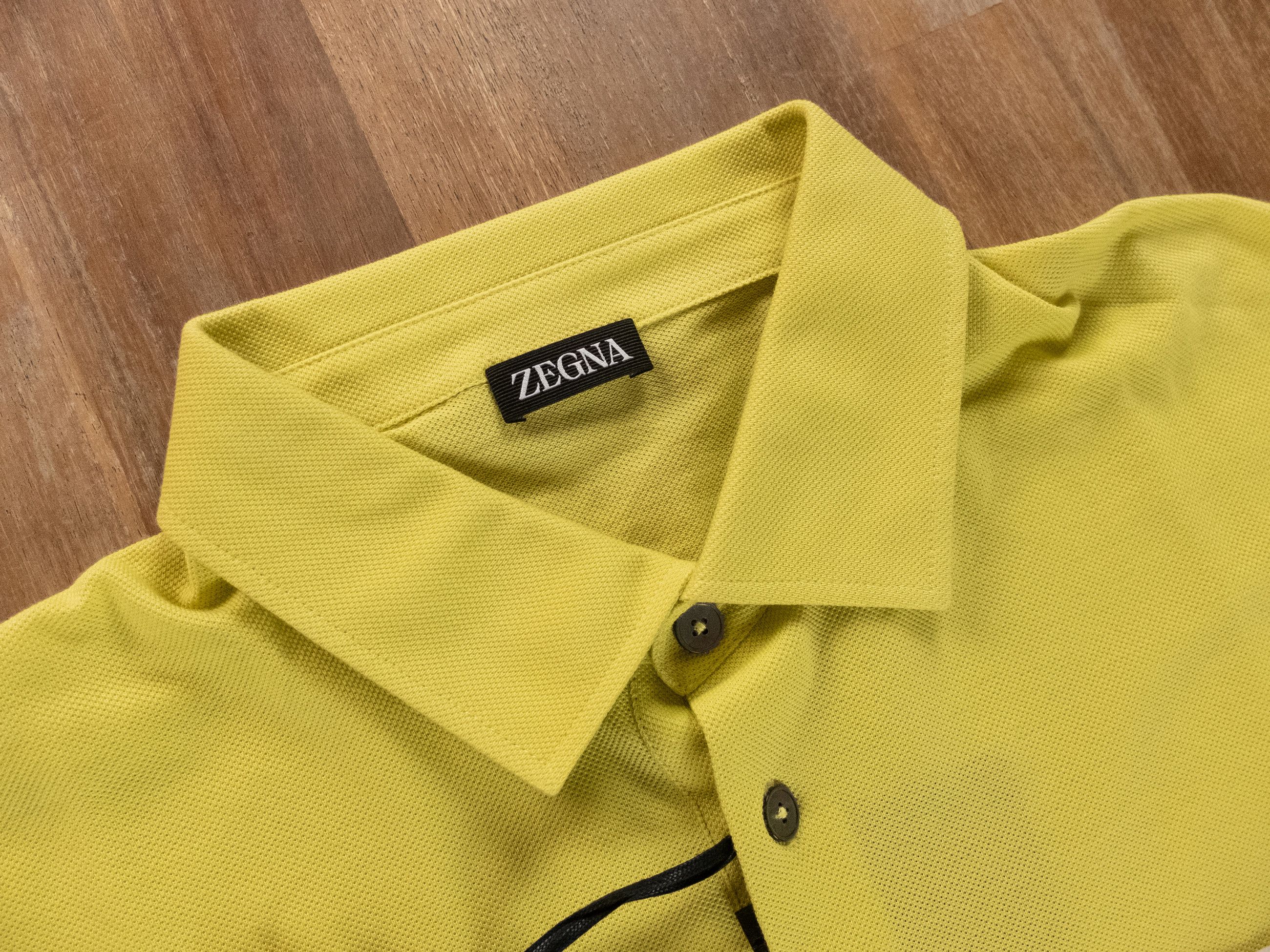 Ermenegildo Zegna ZEGNA solid yellow cotton polo shirt 54 XL authentic Size US XL / EU 56 / 4 - 5 Thumbnail