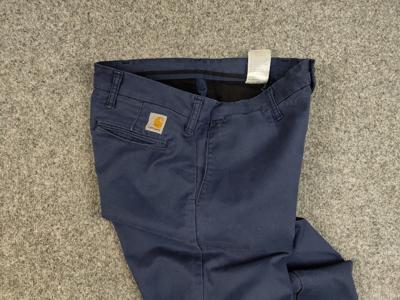 Carhartt Vintage 90's Carhartt Dark Blue Sid Trousers Pants Size US 33 - 6 Thumbnail