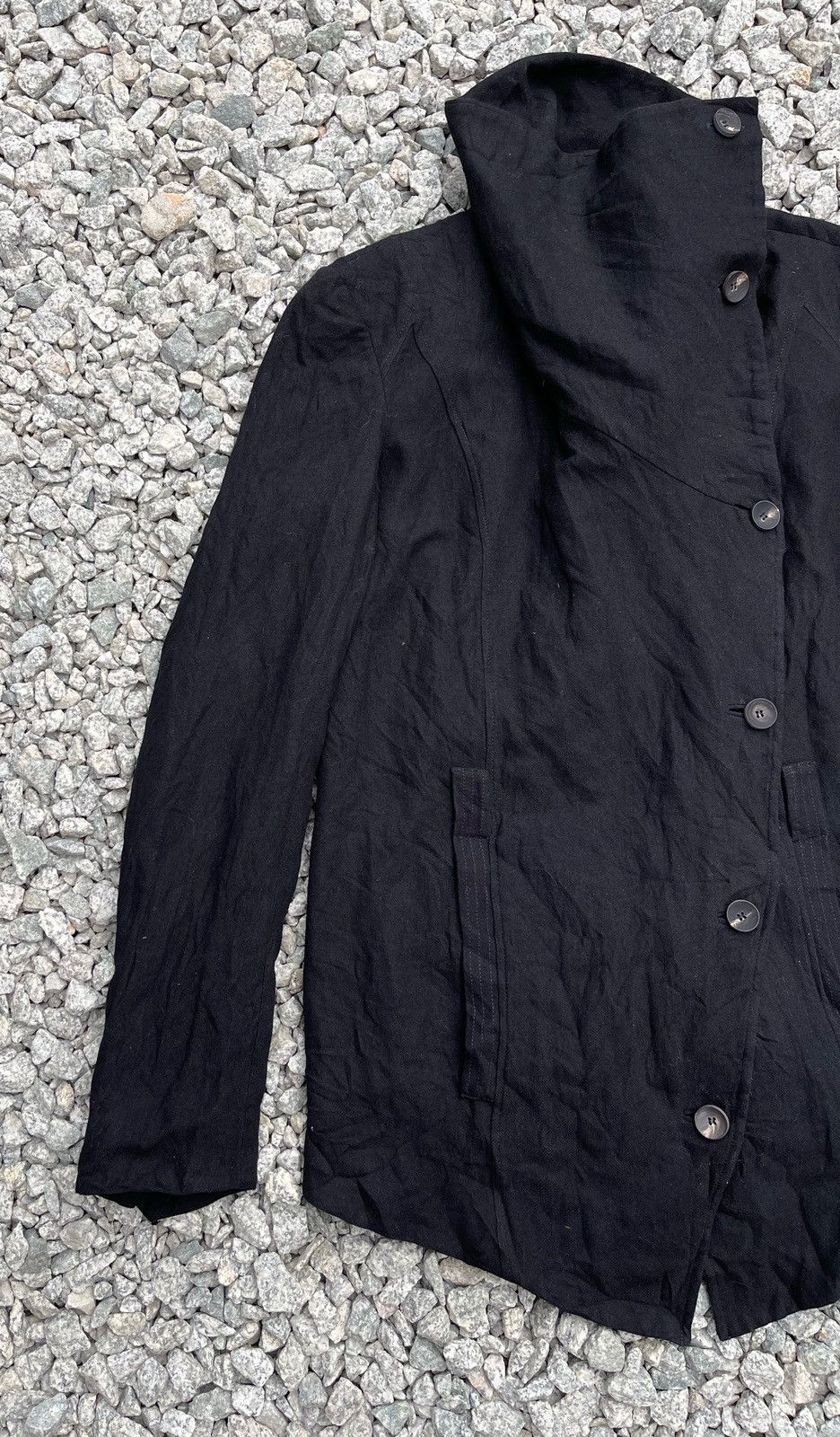 Helmut Lang 🔥 HELMUT LANG 'SAMURAI' ASYMMETRICAL BUTTON JACKET Size US S / EU 44-46 / 1 - 10 Thumbnail