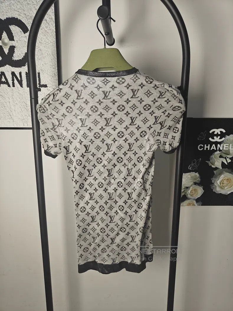 Louis Vuitton Louis Vuitton Full-print knit short sleeve Size US M / EU 48-50 / 2 - 2 Thumbnail