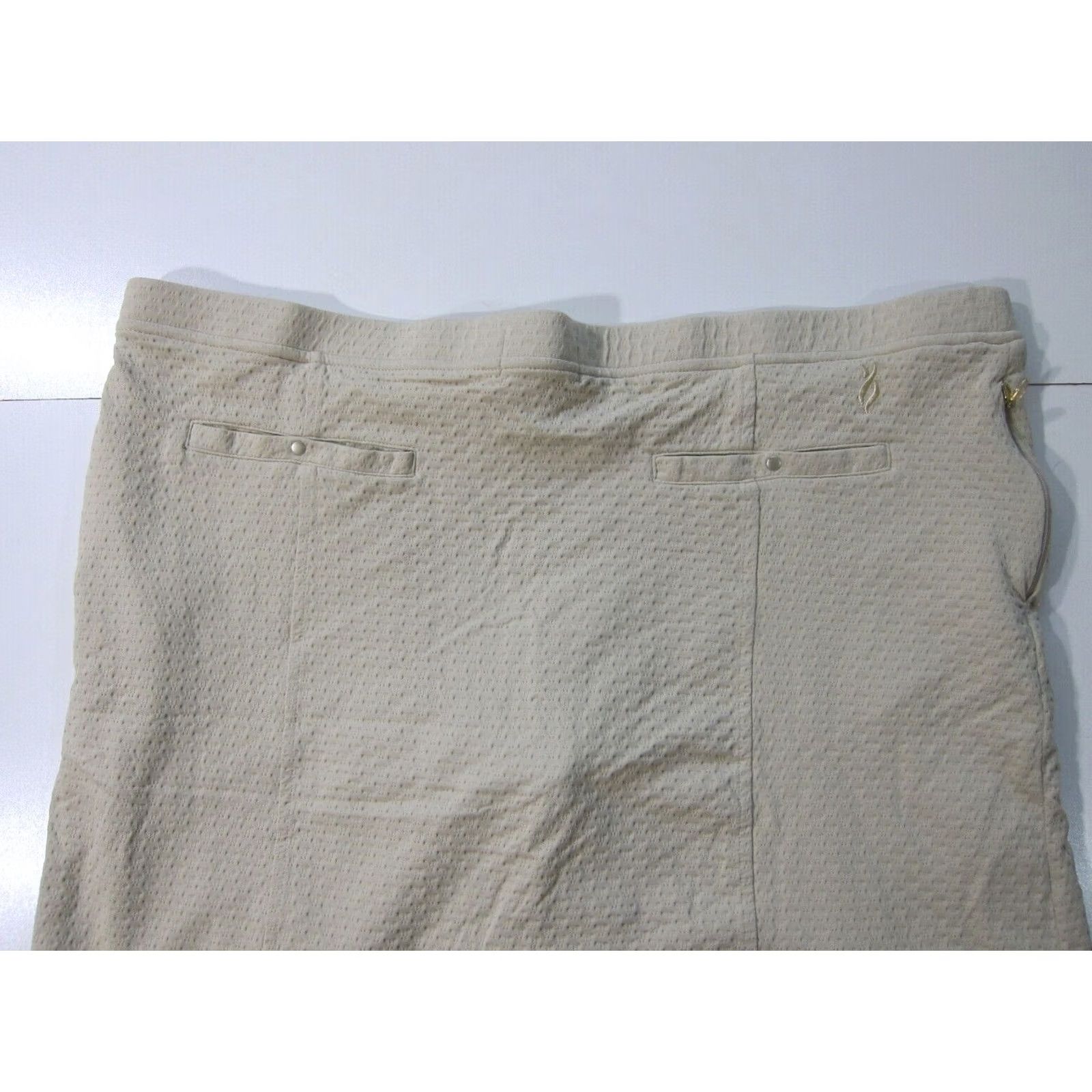 Vintage Nancy Lopez Brown Beige Stretch Active Golf Skirt Skort Women XXXL Size 40" / US 18 - 6 Thumbnail