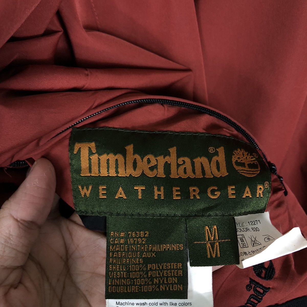 Japanese Brand 🔥Vintage Reversible Bomber Jacket Timberland Weathergear Size US M / EU 48-50 / 2 - 20 Thumbnail