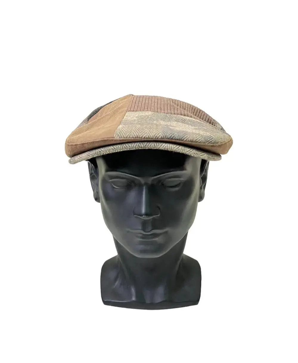 Japanese Brand Japanese Brand Patchwork Baretta Cap Hat Size ONE SIZE - 1 Thumbnail