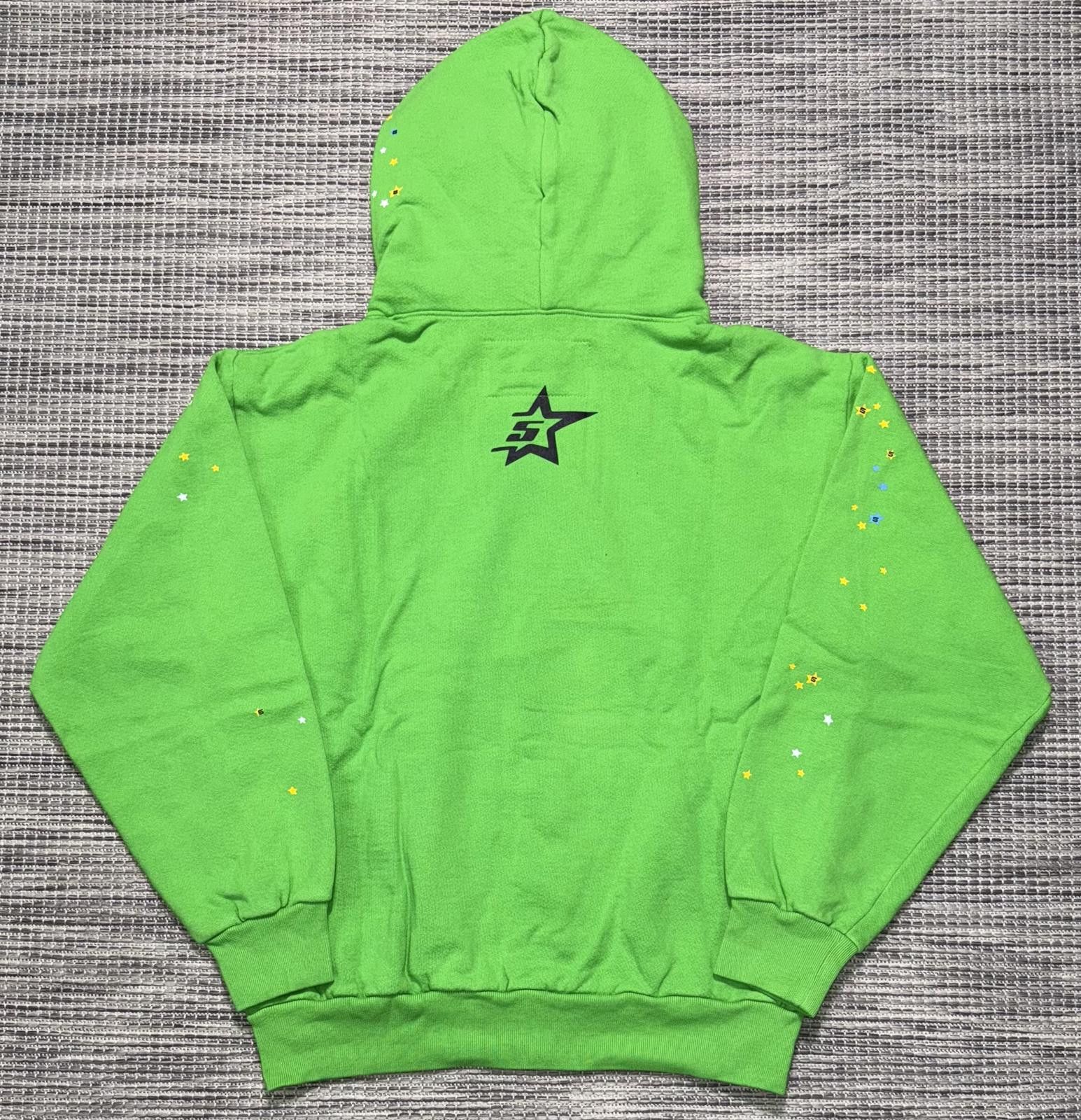 Sp5der Sp5der Bright Green P*nk V2 Rhinestone Hoodie Size US XL / EU 56 / 4 - 3 Thumbnail